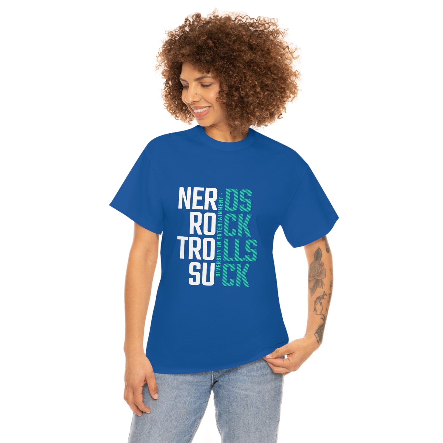 Nerds Rock Troll Suck Unisex Cotton T-shirt