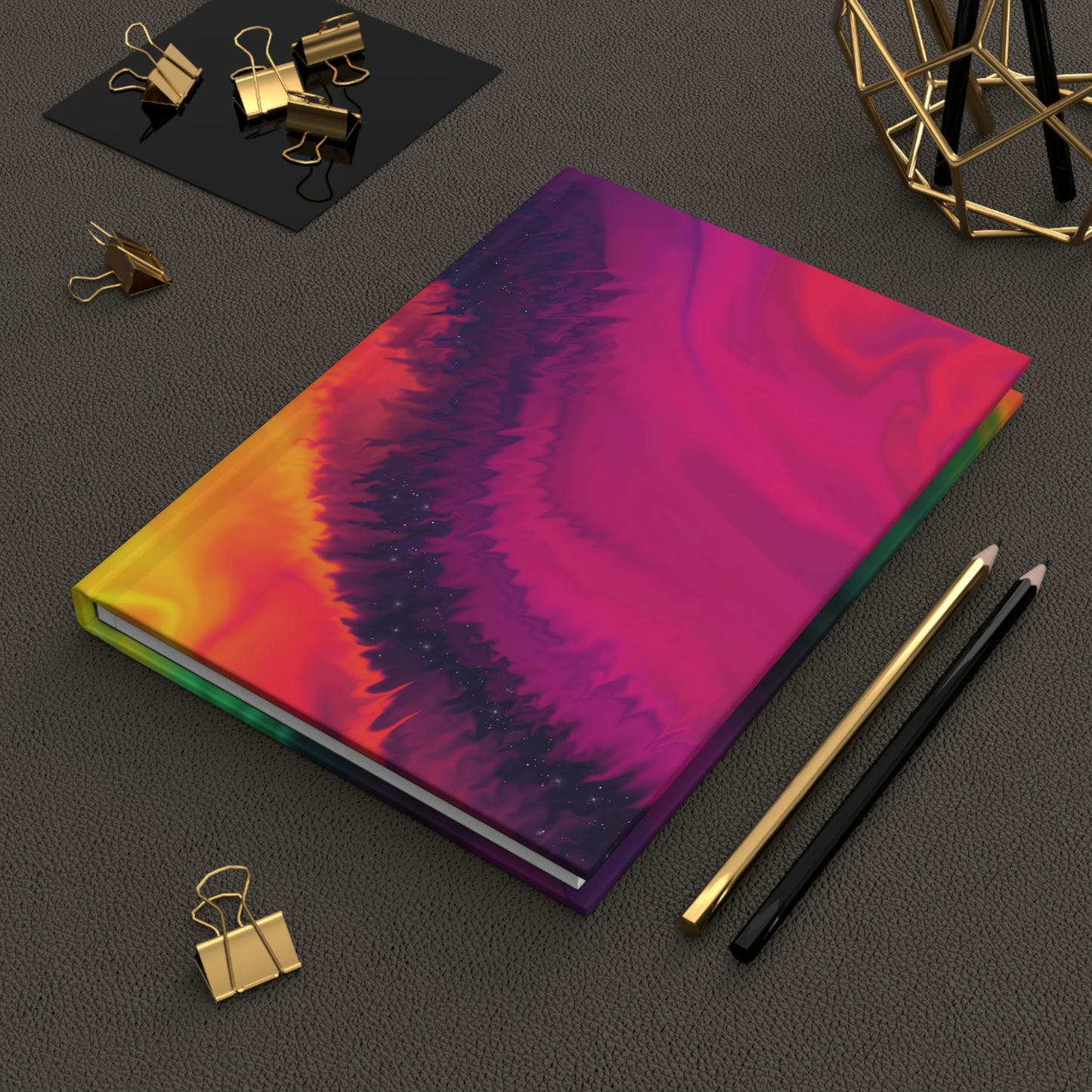 Painted Notebook Book Hardcover Journal Matte