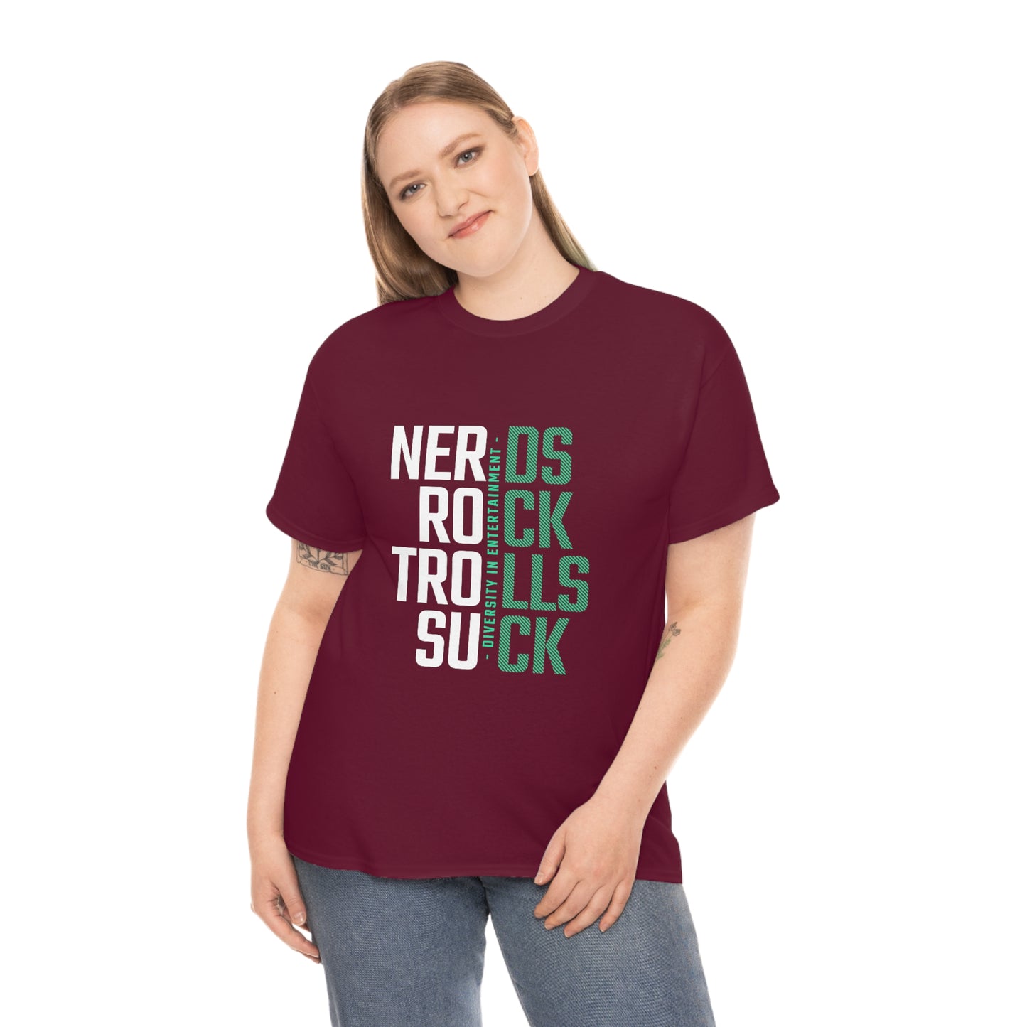 Nerds Rock Troll Suck Unisex Cotton T-shirt