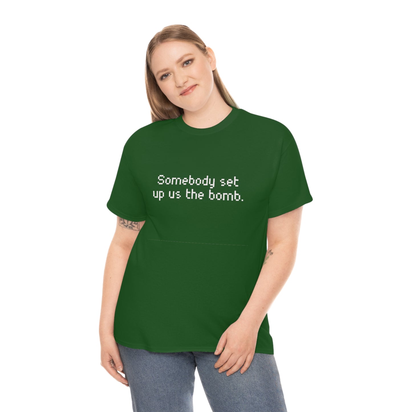 Set Up Us the Bomb Unisex Cotton T-shirt