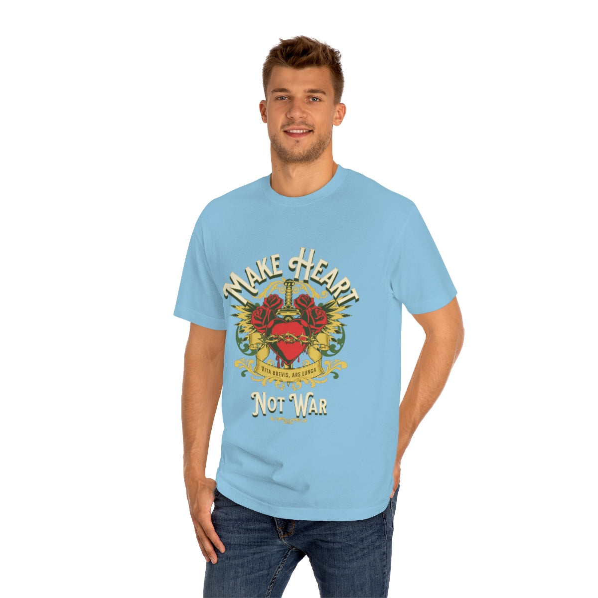 Make Heart Not War Unisex Classic Tee