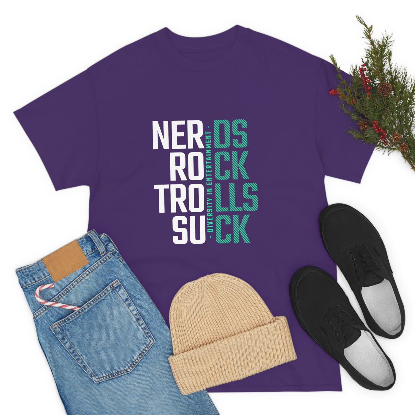 Nerds Rock Troll Suck Unisex Cotton T-shirt