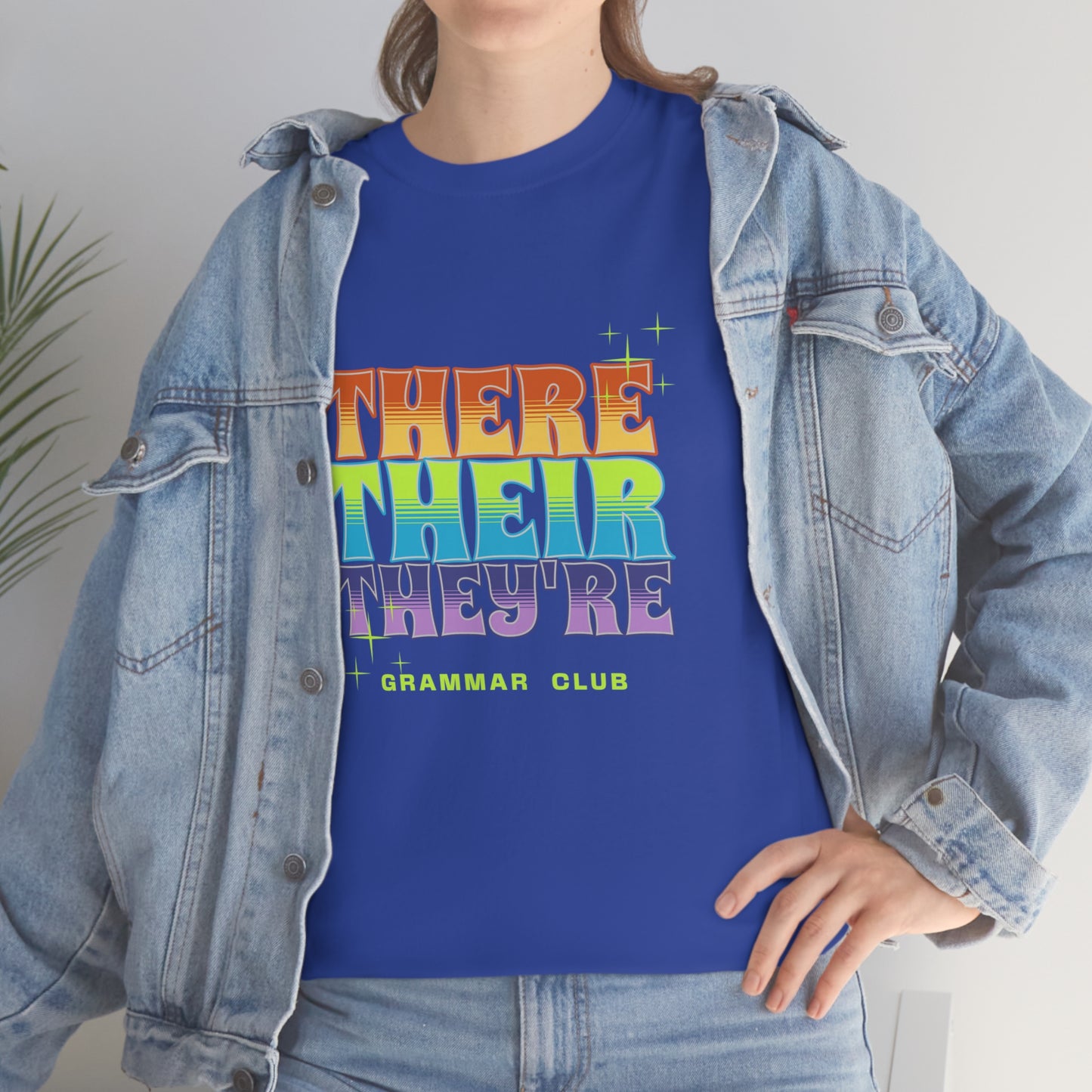 There Their They're Grammar Club Unisex Cotton T-shirt