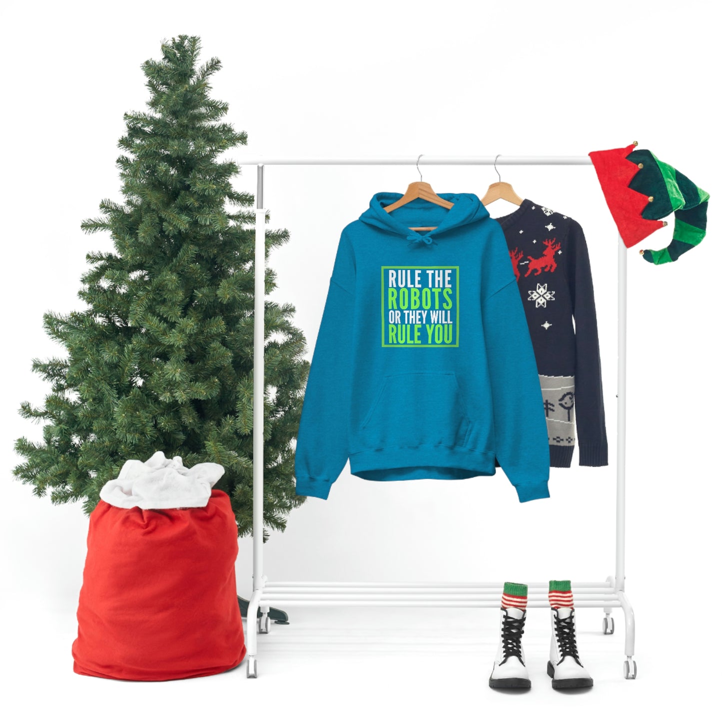 Rule the Robots Unisex Hooded Sweatshirt