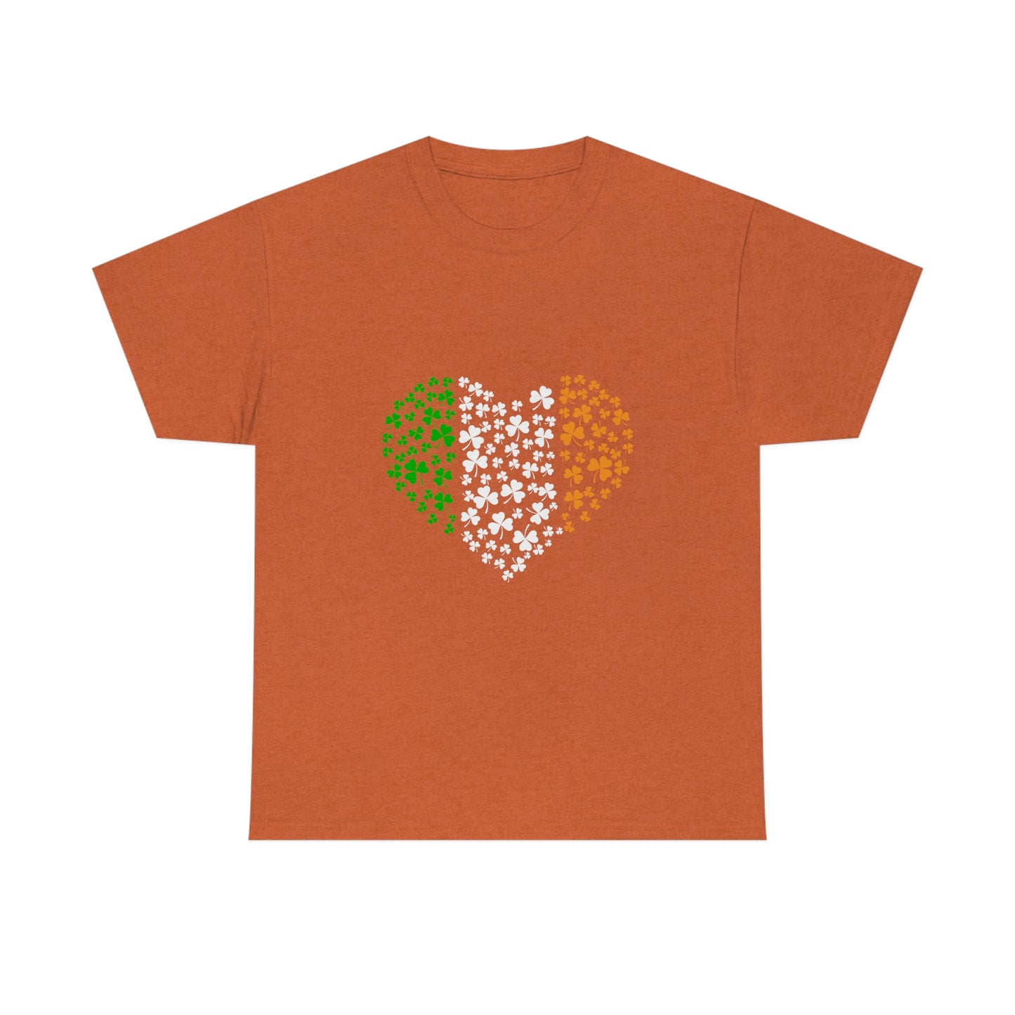 Irish Flag Hearts Unisex Cotton T-shirt