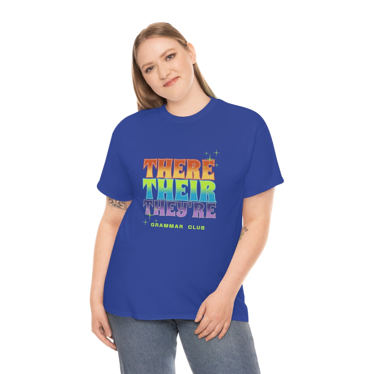 There Their They're Grammar Club Unisex Cotton T-shirt