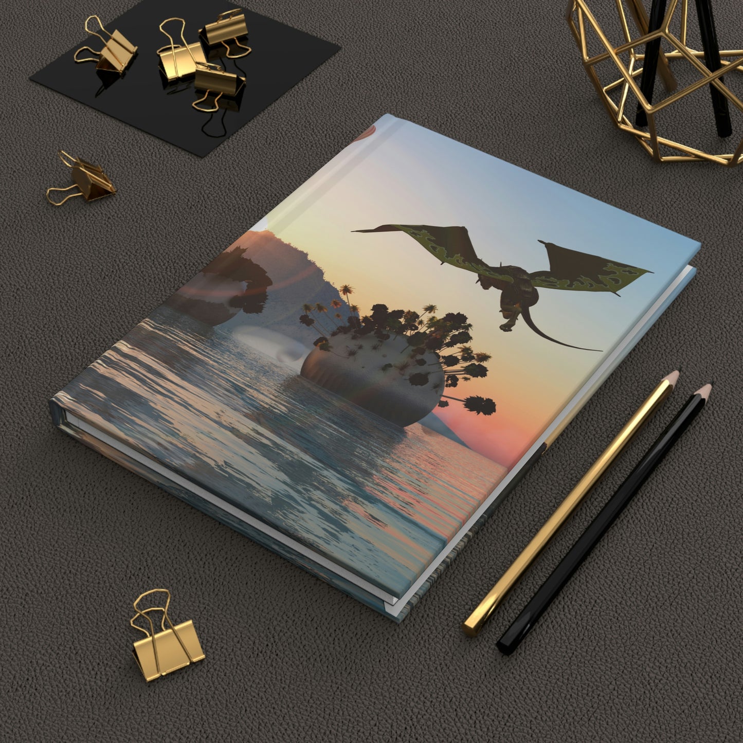 Dragon Flight Notebook Book Hardcover Journal Matte