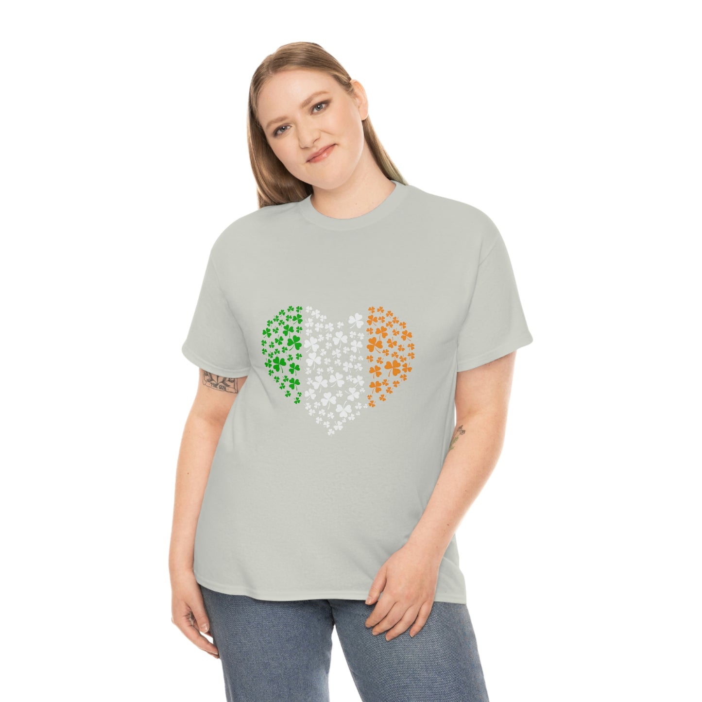 Irish Flag Hearts Unisex Cotton T-shirt