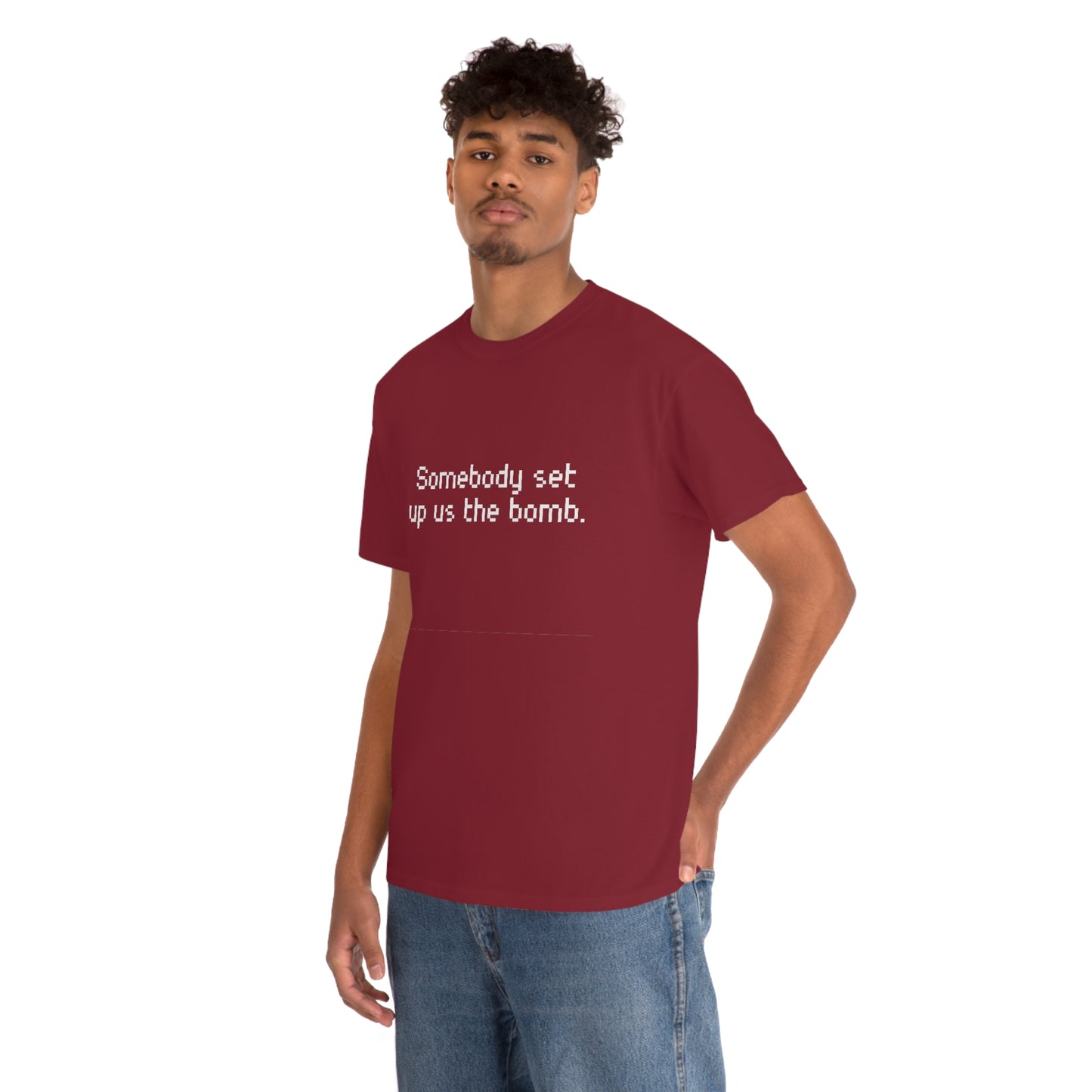 Set Up Us the Bomb Unisex Cotton T-shirt