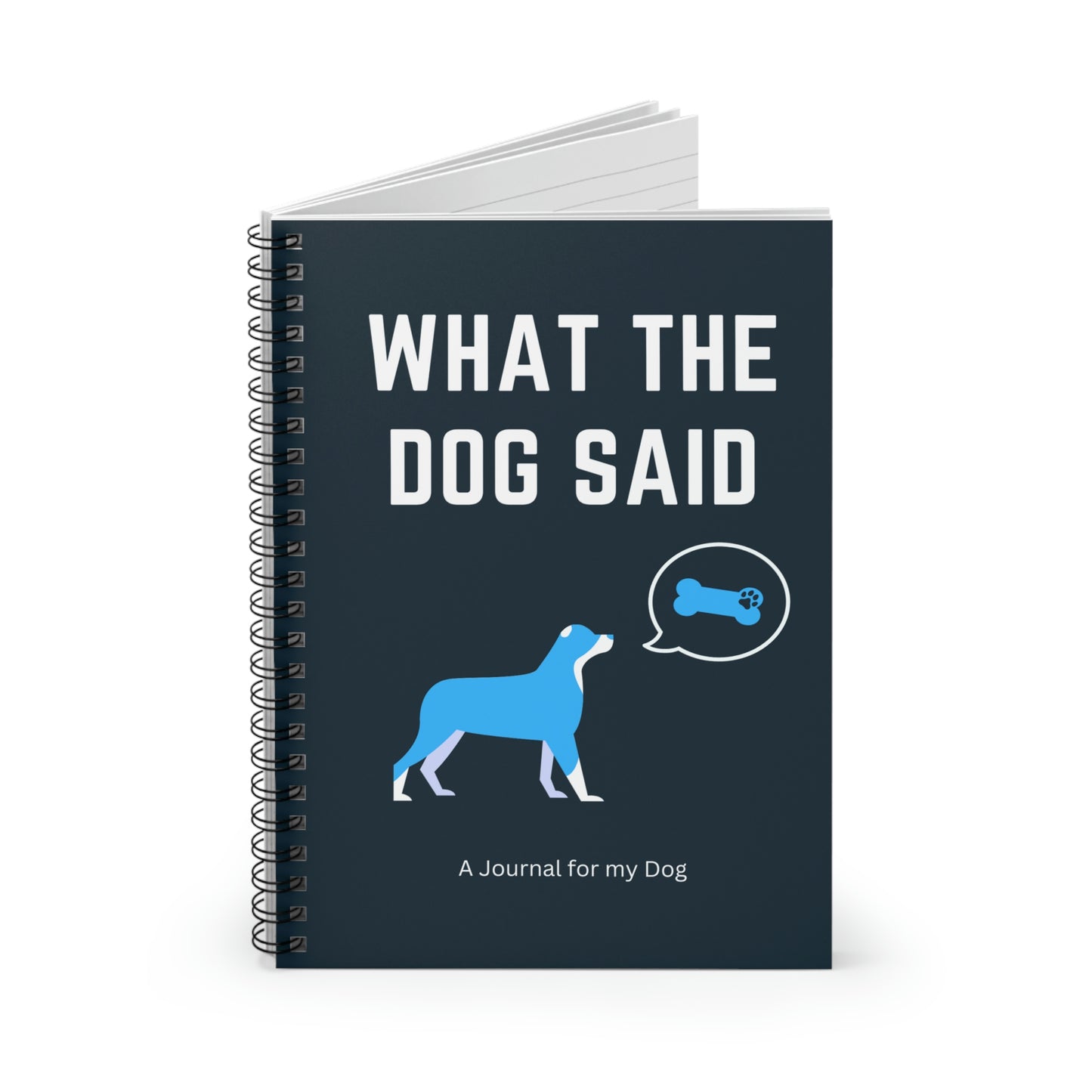 What the Dog Said Spiral Notebook - Ruled Line