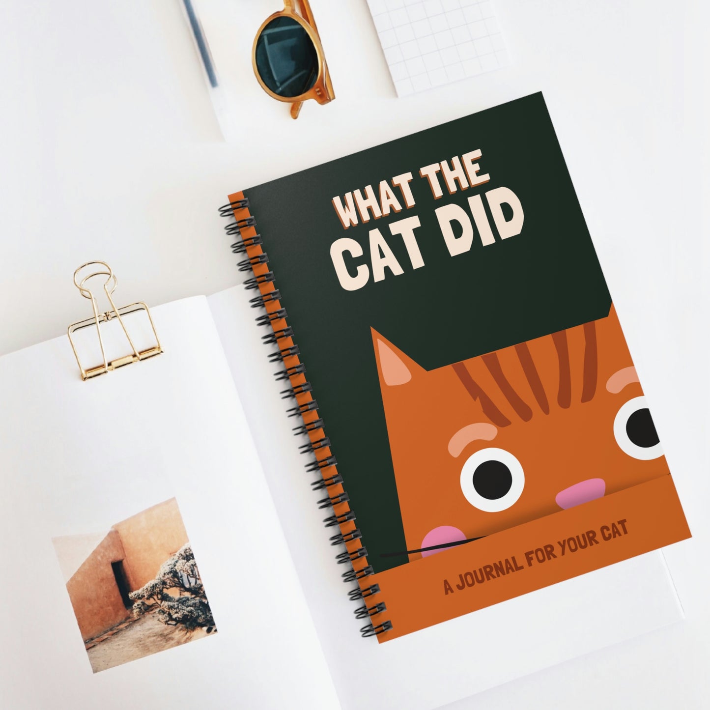What the Cat Did Spiral Notebook - Ruled Line