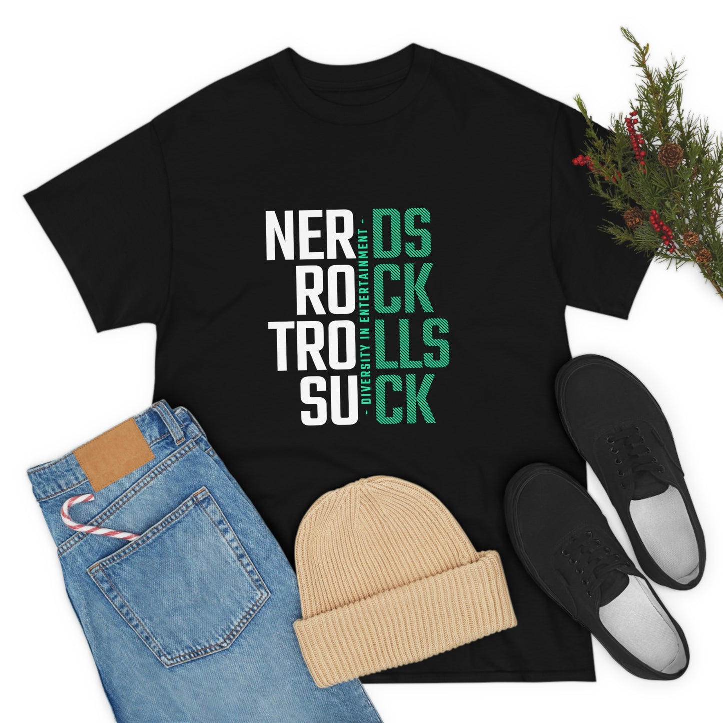 Nerds Rock Troll Suck Unisex Cotton T-shirt