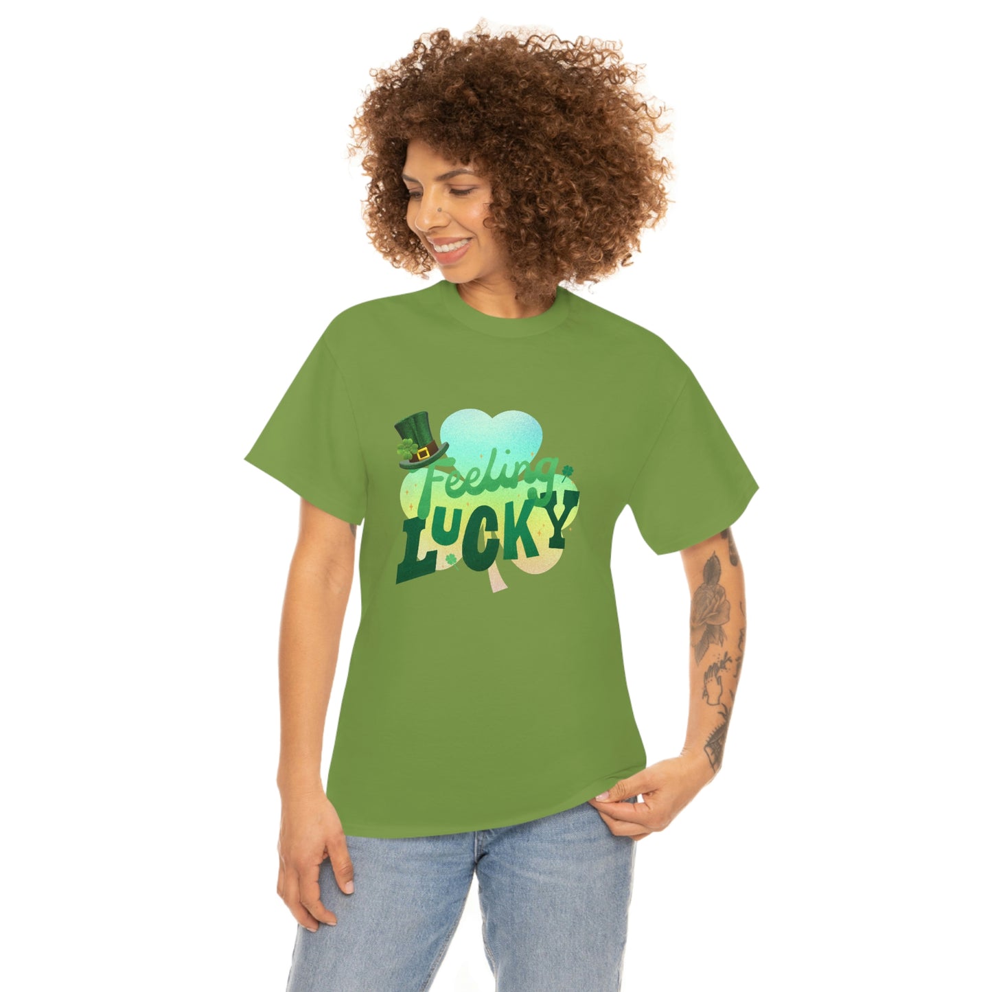 Feeling Lucky Unisex Cotton T-shirt