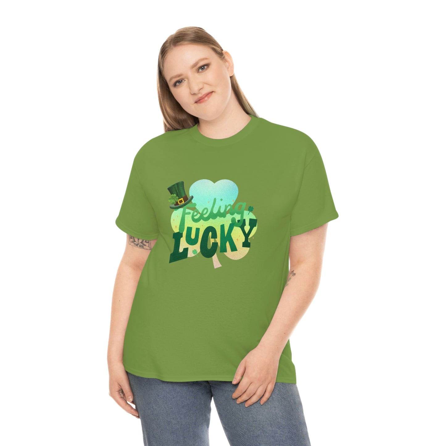 Feeling Lucky Unisex Cotton T-shirt