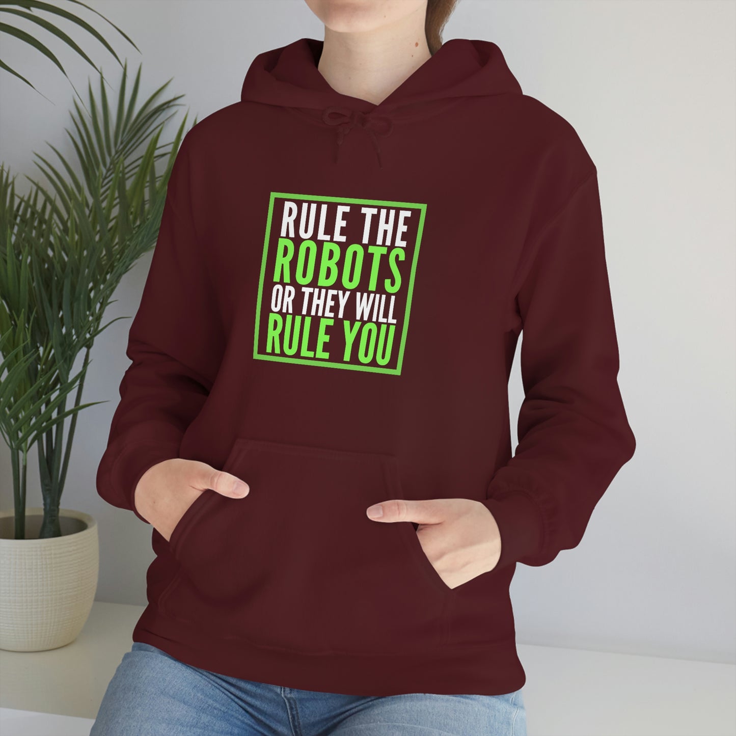 Rule the Robots Unisex Hooded Sweatshirt
