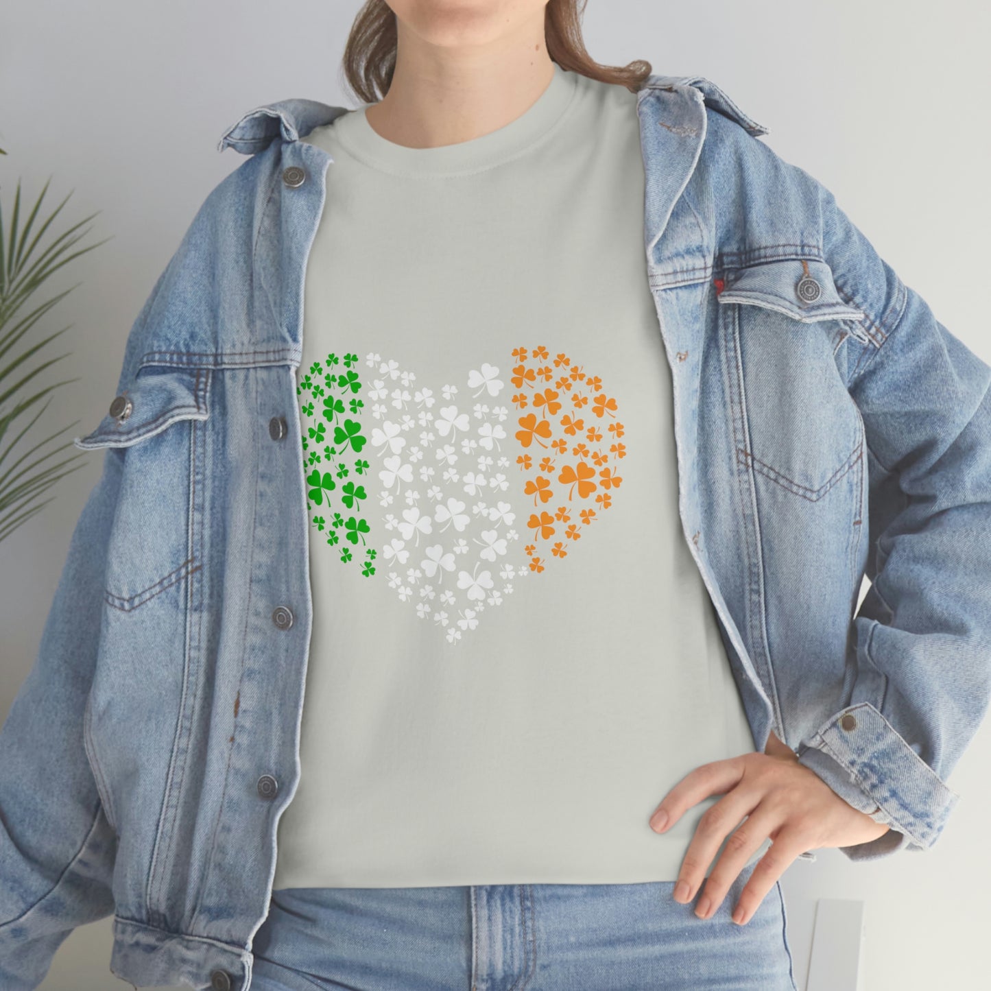 Irish Flag Hearts Unisex Cotton T-shirt