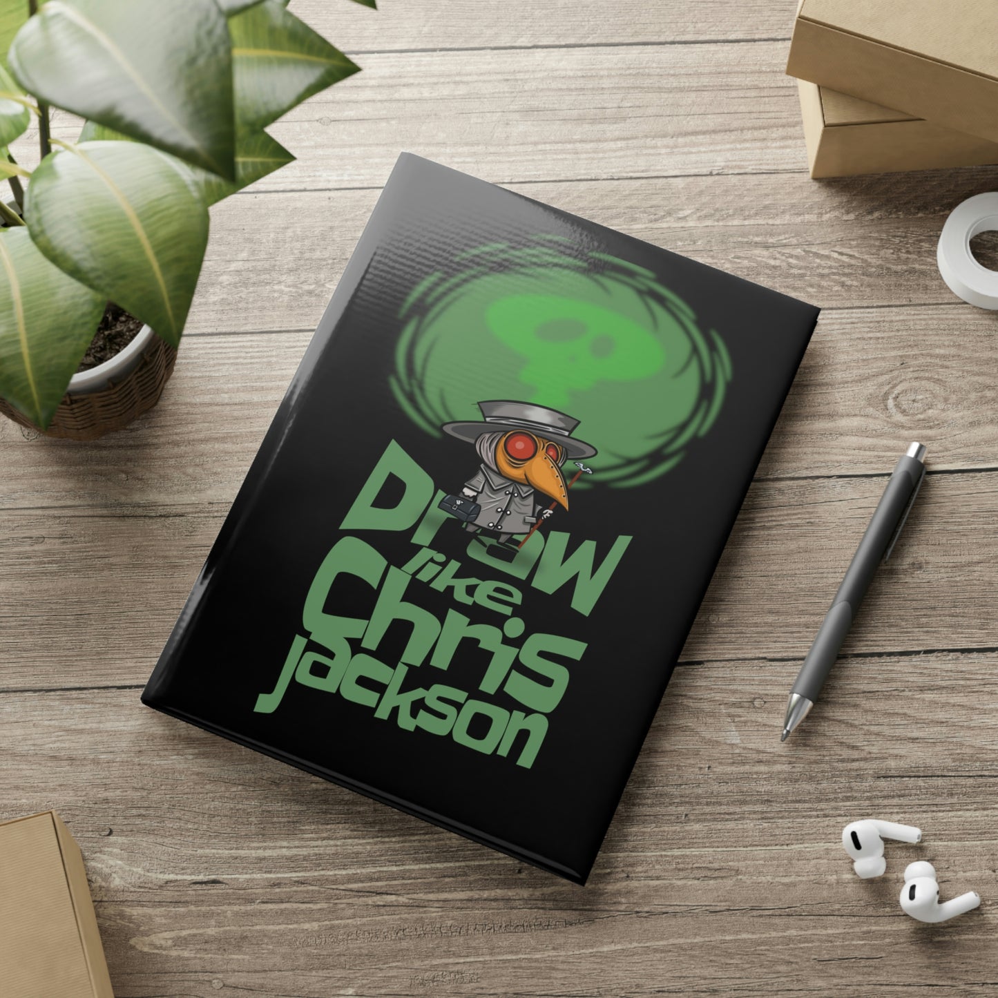 Draw Like Chris Jackson Hardcover Notebook with Puffy Covers