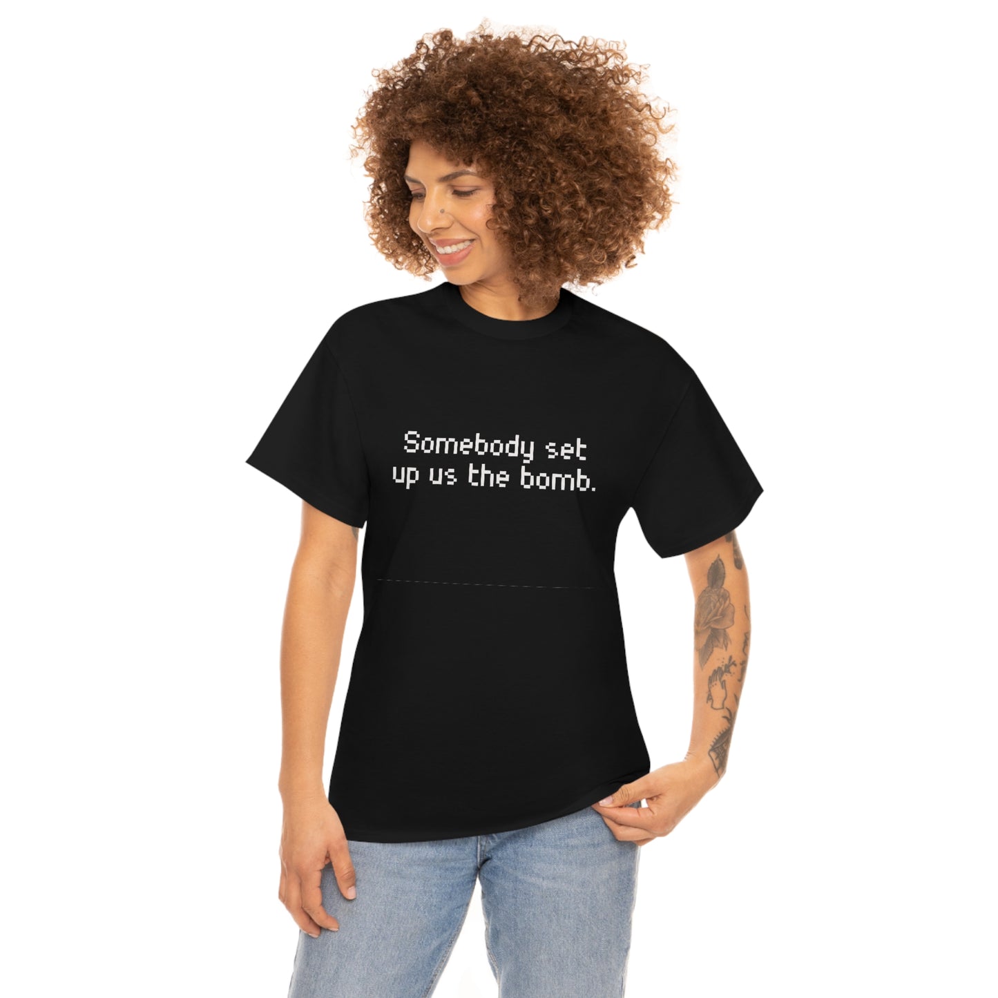Set Up Us the Bomb Unisex Cotton T-shirt