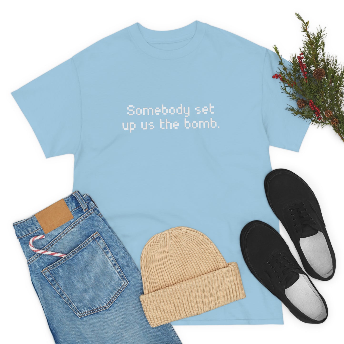 Set Up Us the Bomb Unisex Cotton T-shirt