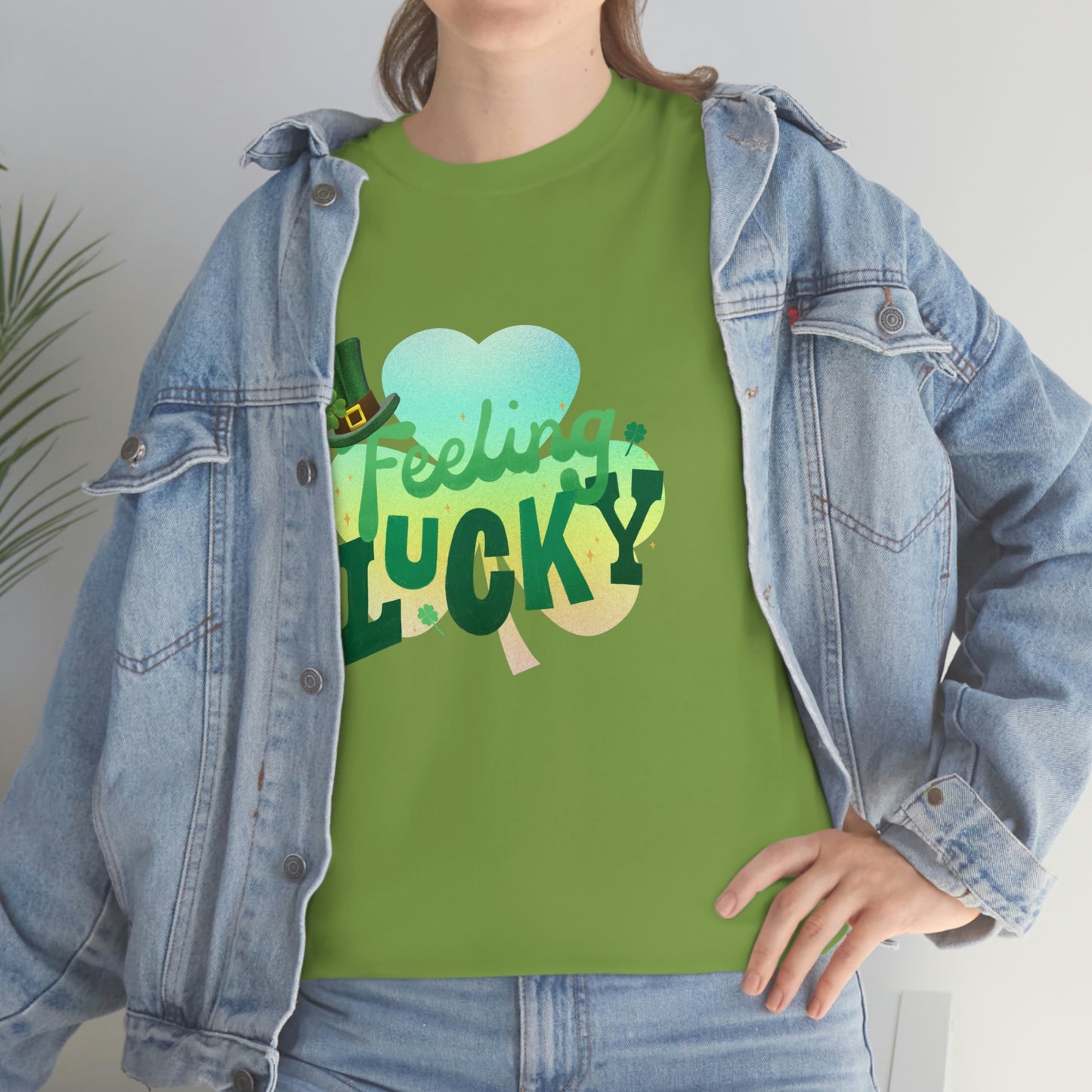 Feeling Lucky Unisex Cotton T-shirt