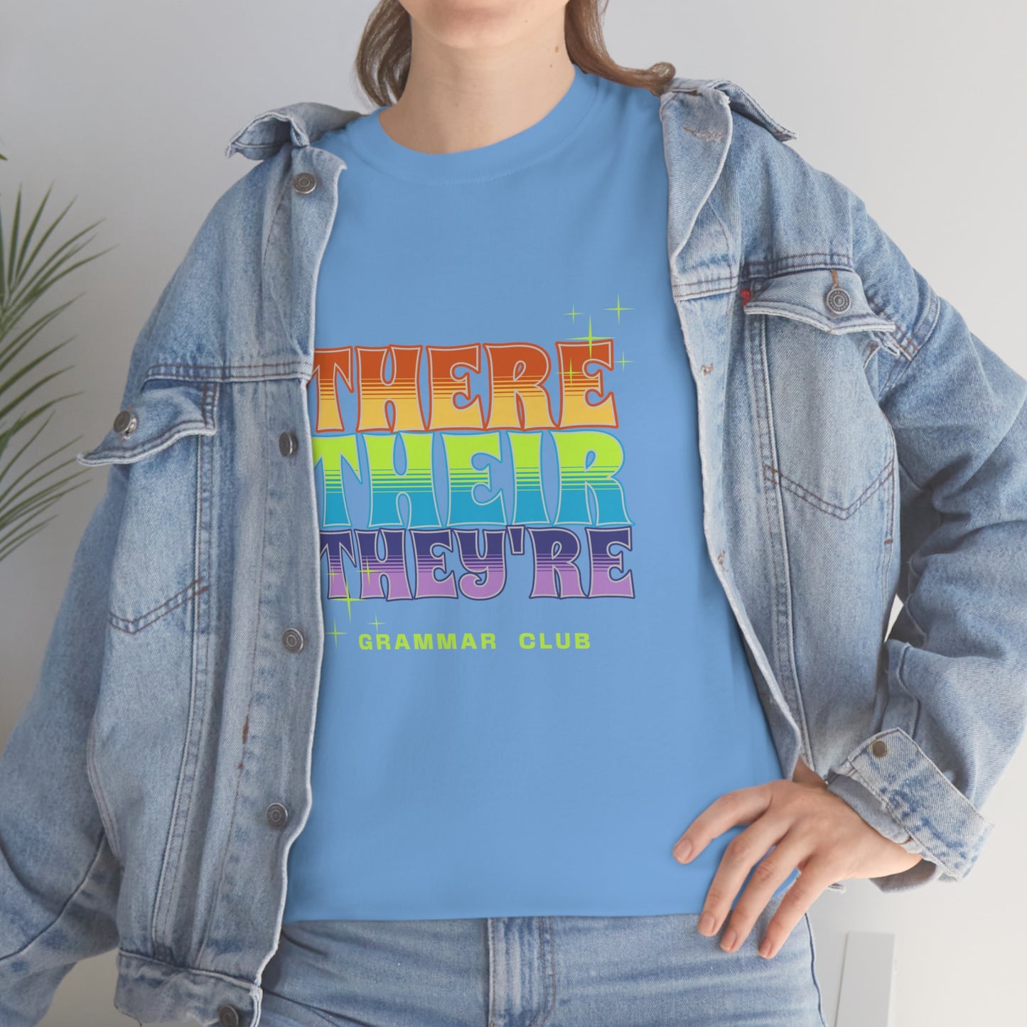 There Their They're Grammar Club Unisex Cotton T-shirt