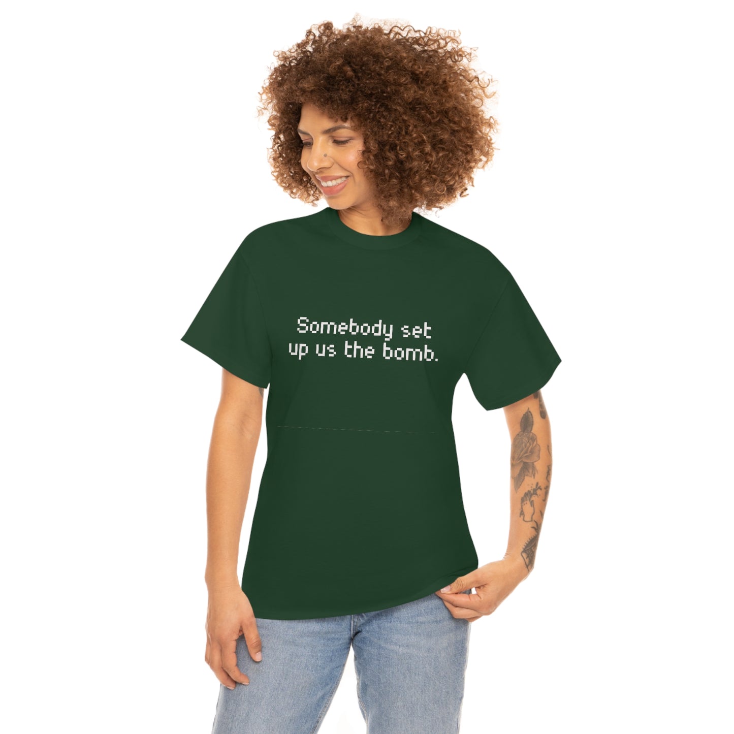 Set Up Us the Bomb Unisex Cotton T-shirt