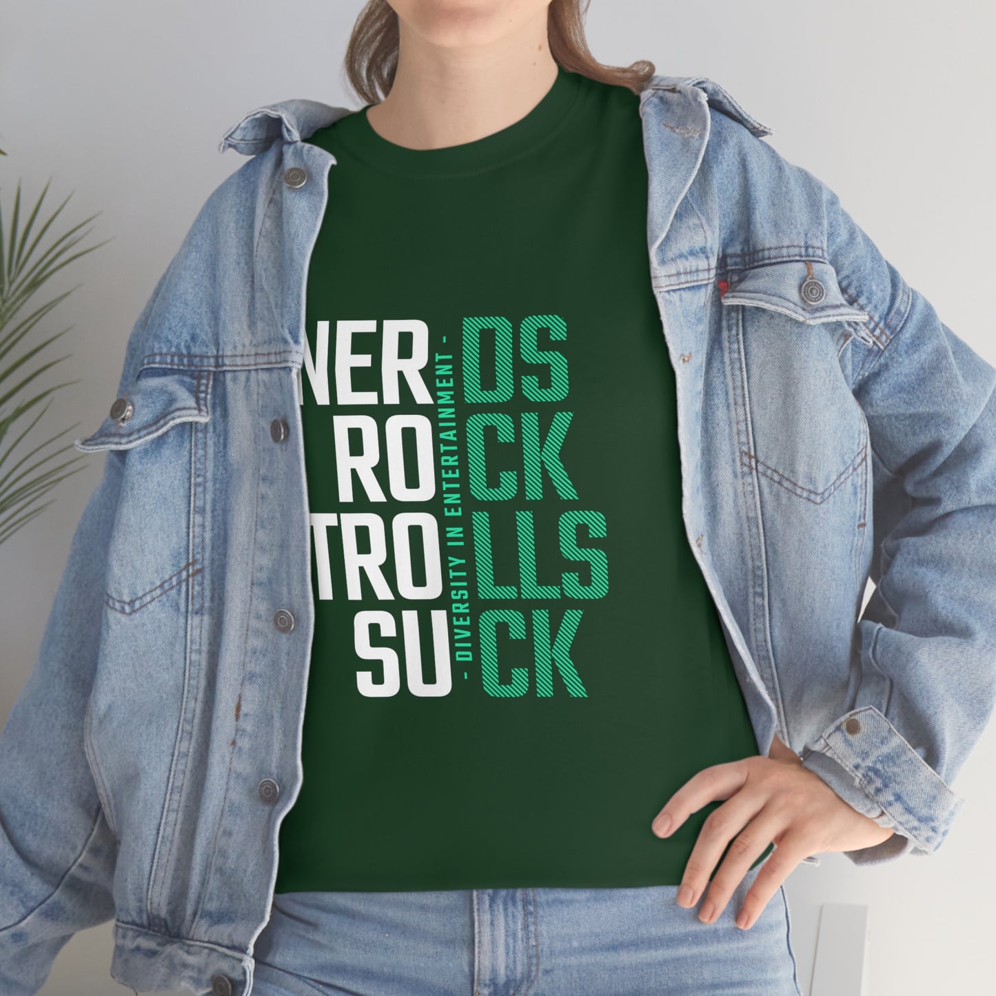 Nerds Rock Troll Suck Unisex Cotton T-shirt