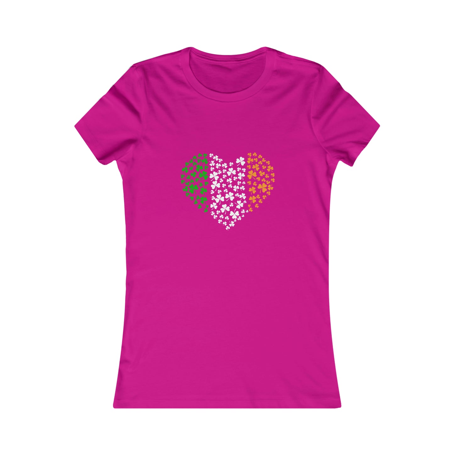 Irish Flag Hearts Women's Cotton Tee
