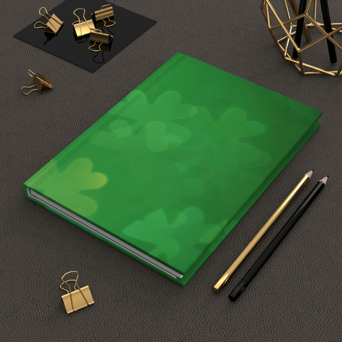 Shamrock Notebook Book Hardcover Journal Matte