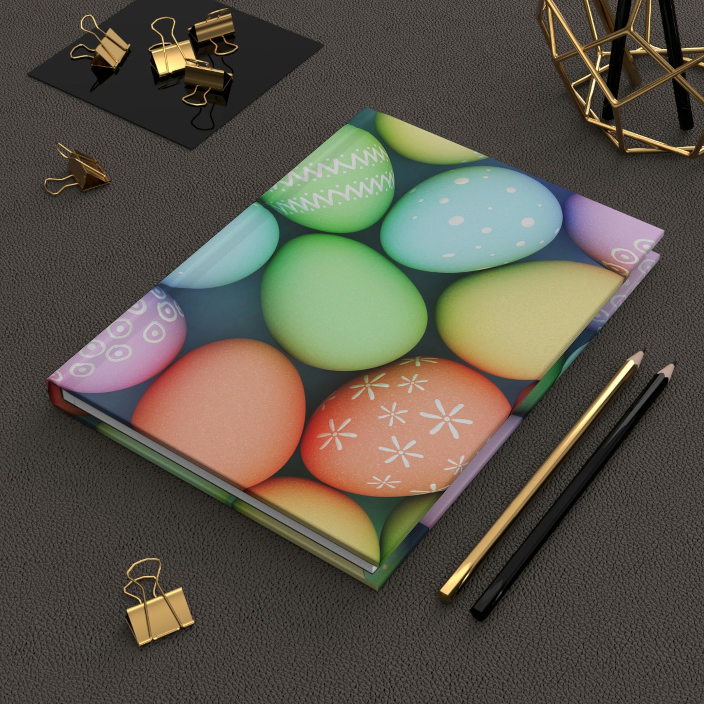 Colorful Eggs Notebook Book Hardcover Journal Matte