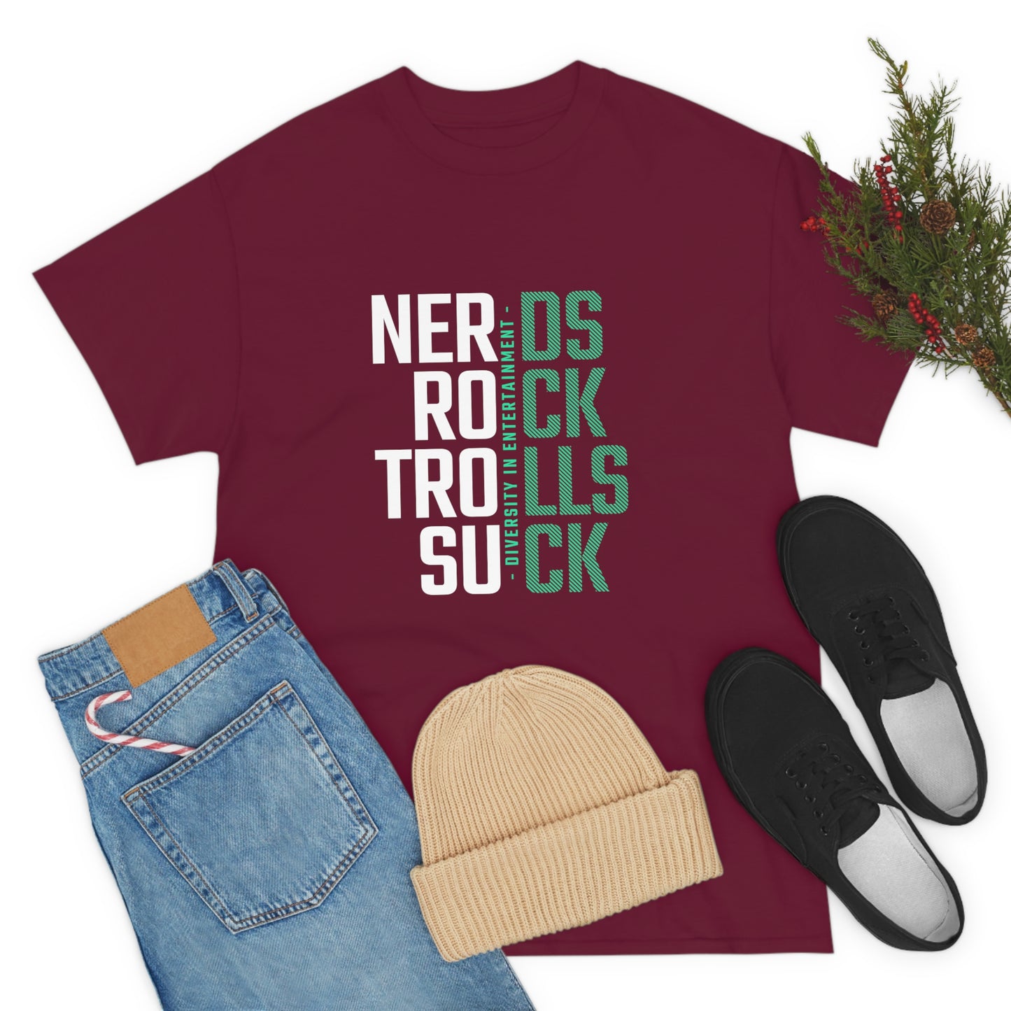 Nerds Rock Troll Suck Unisex Cotton T-shirt