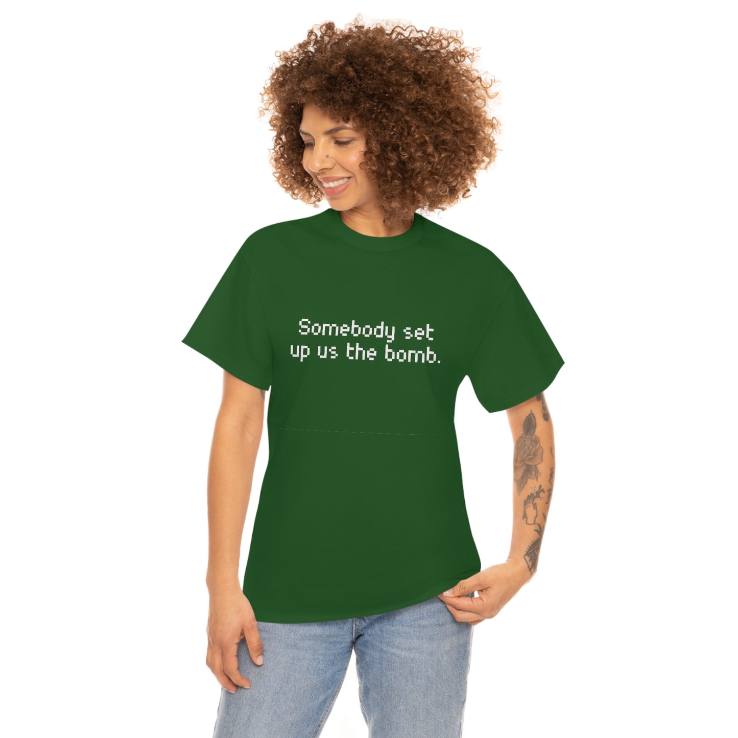 Set Up Us the Bomb Unisex Cotton T-shirt