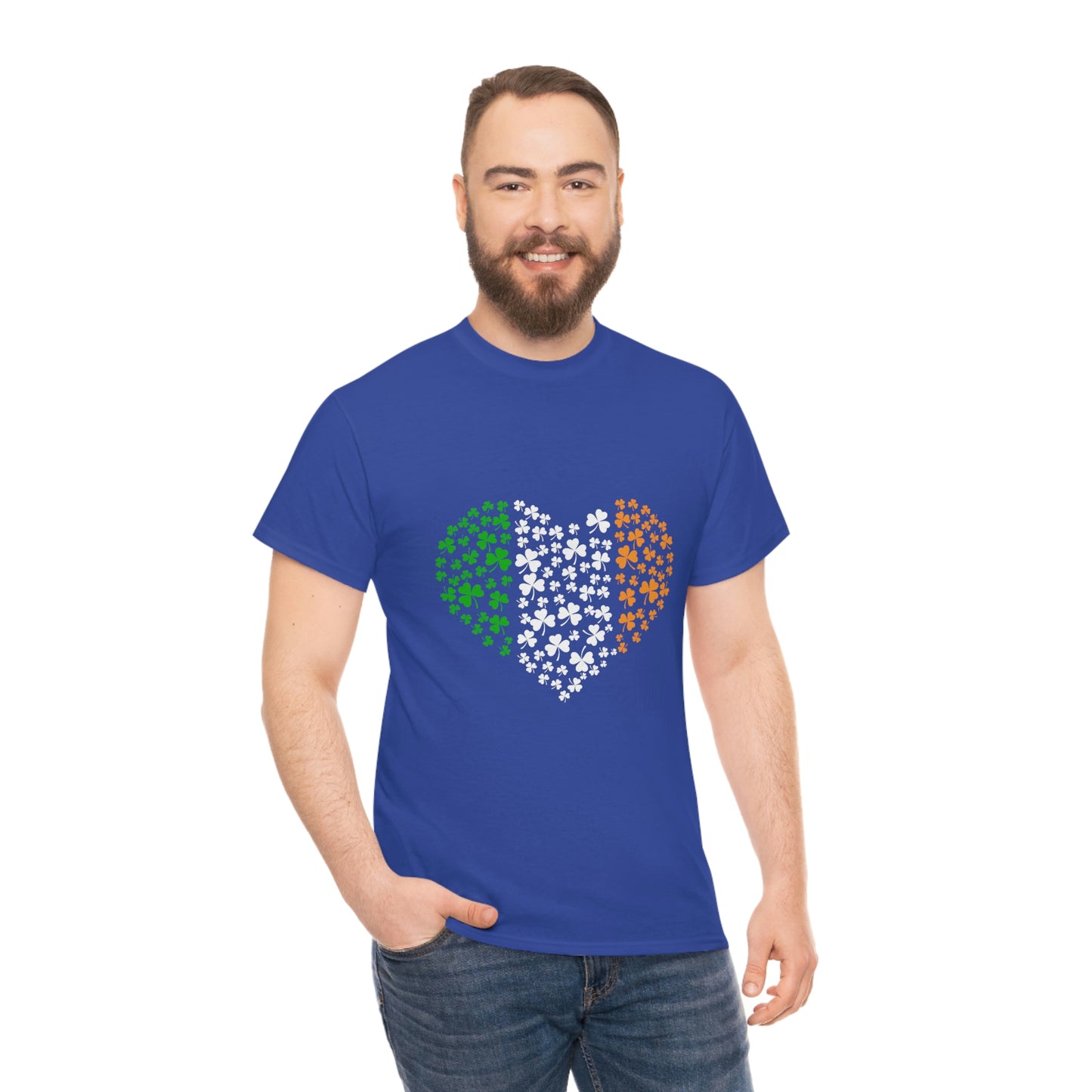 Irish Flag Hearts Unisex Cotton T-shirt