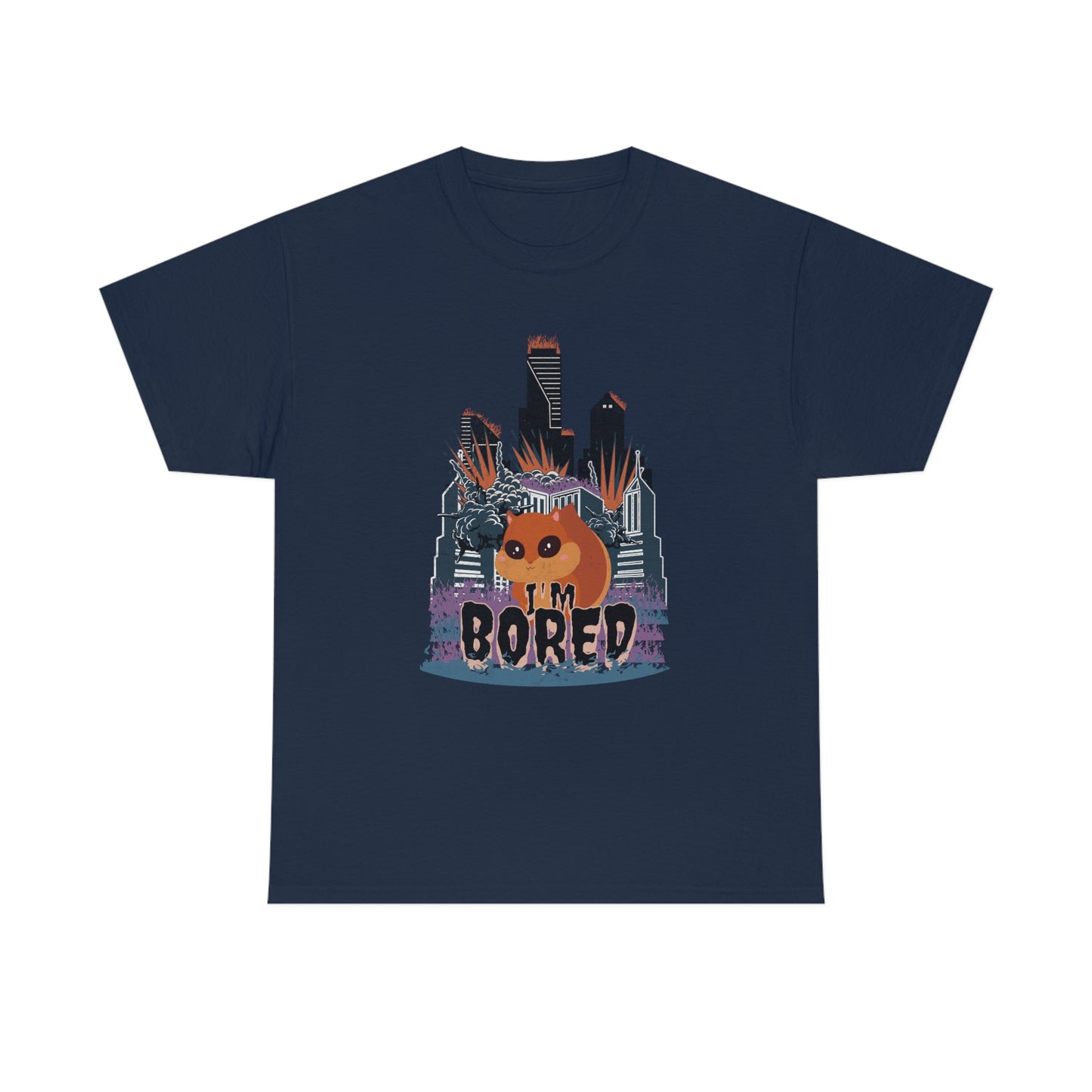 Bored Squirrel Unisex Cotton T-shirt