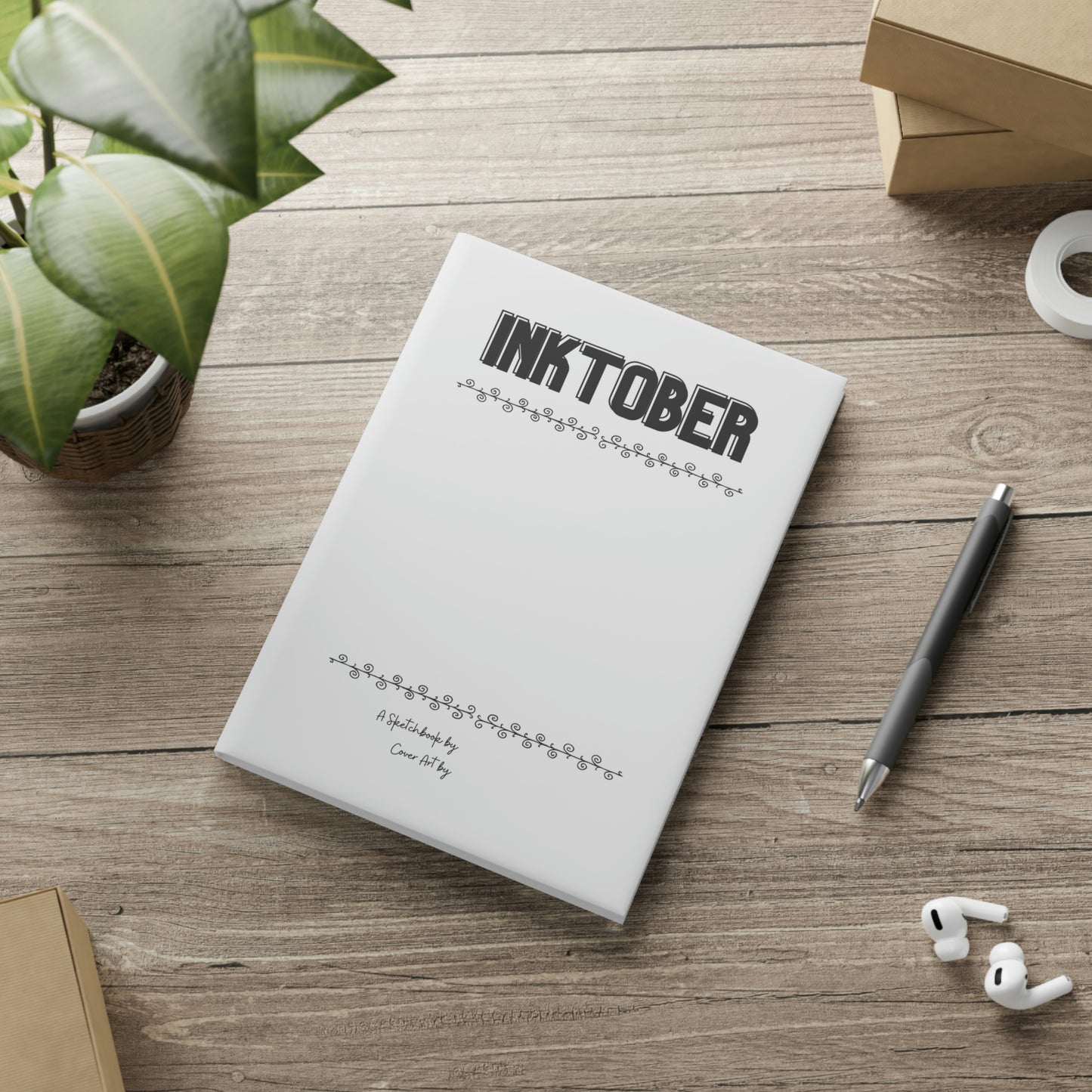 Inktober Hardcover Sketchbook with Puffy Covers