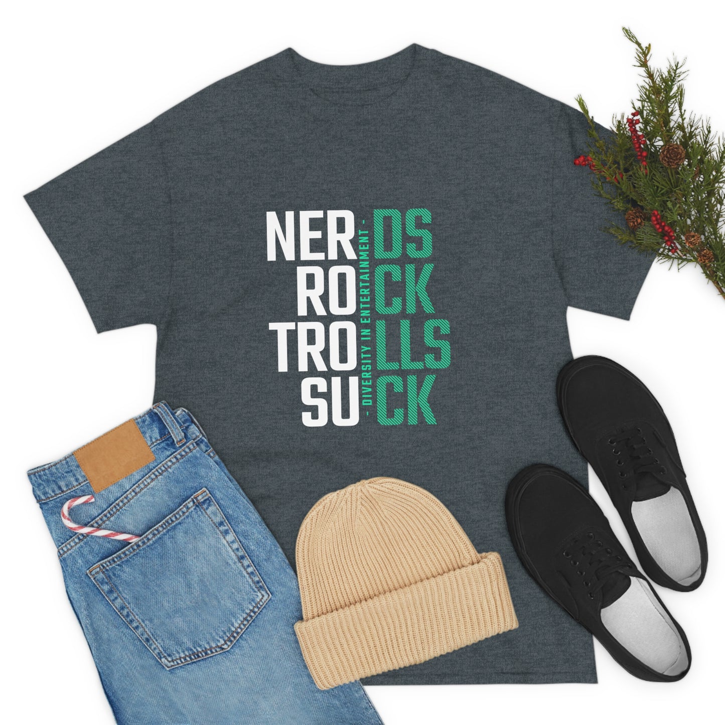 Nerds Rock Troll Suck Unisex Cotton T-shirt