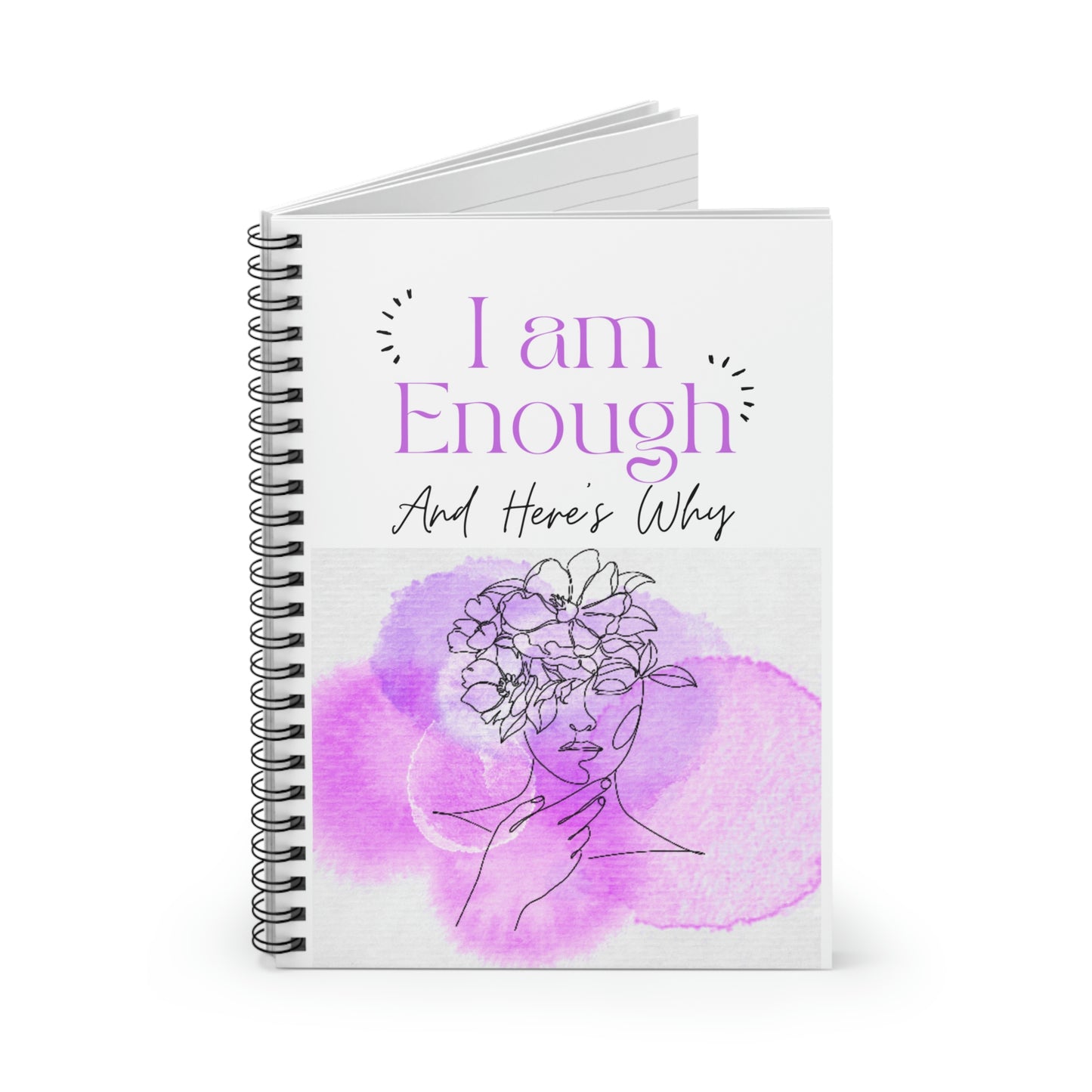 I Am Enough Spiral Notebook - Ruled Line