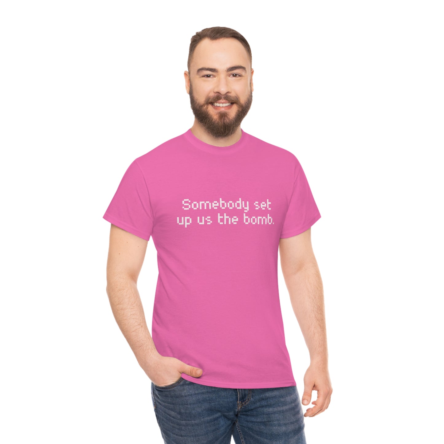 Set Up Us the Bomb Unisex Cotton T-shirt