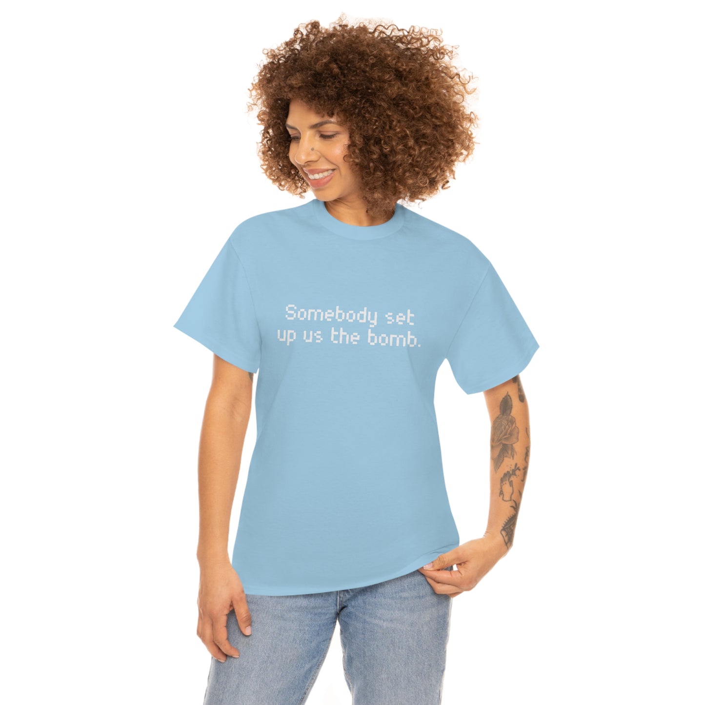 Set Up Us the Bomb Unisex Cotton T-shirt