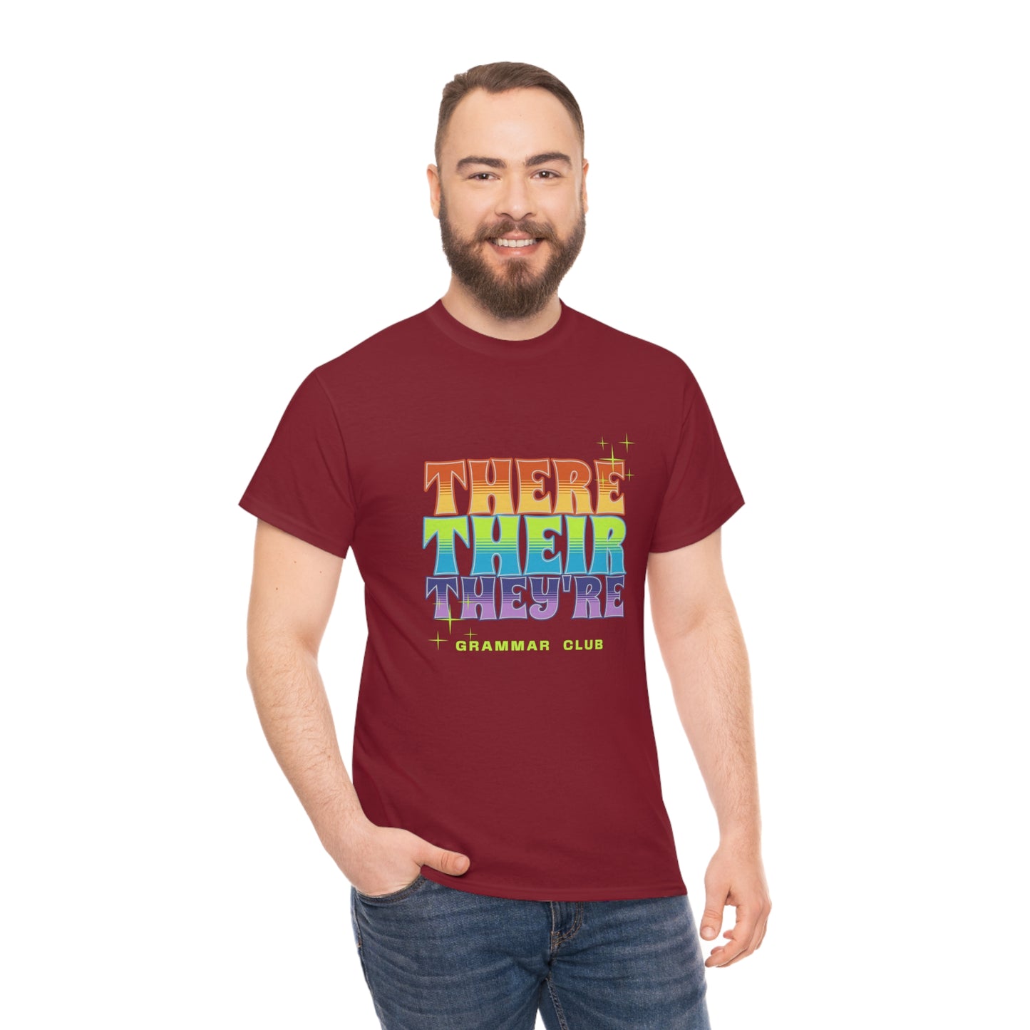 There Their They're Grammar Club Unisex Cotton T-shirt