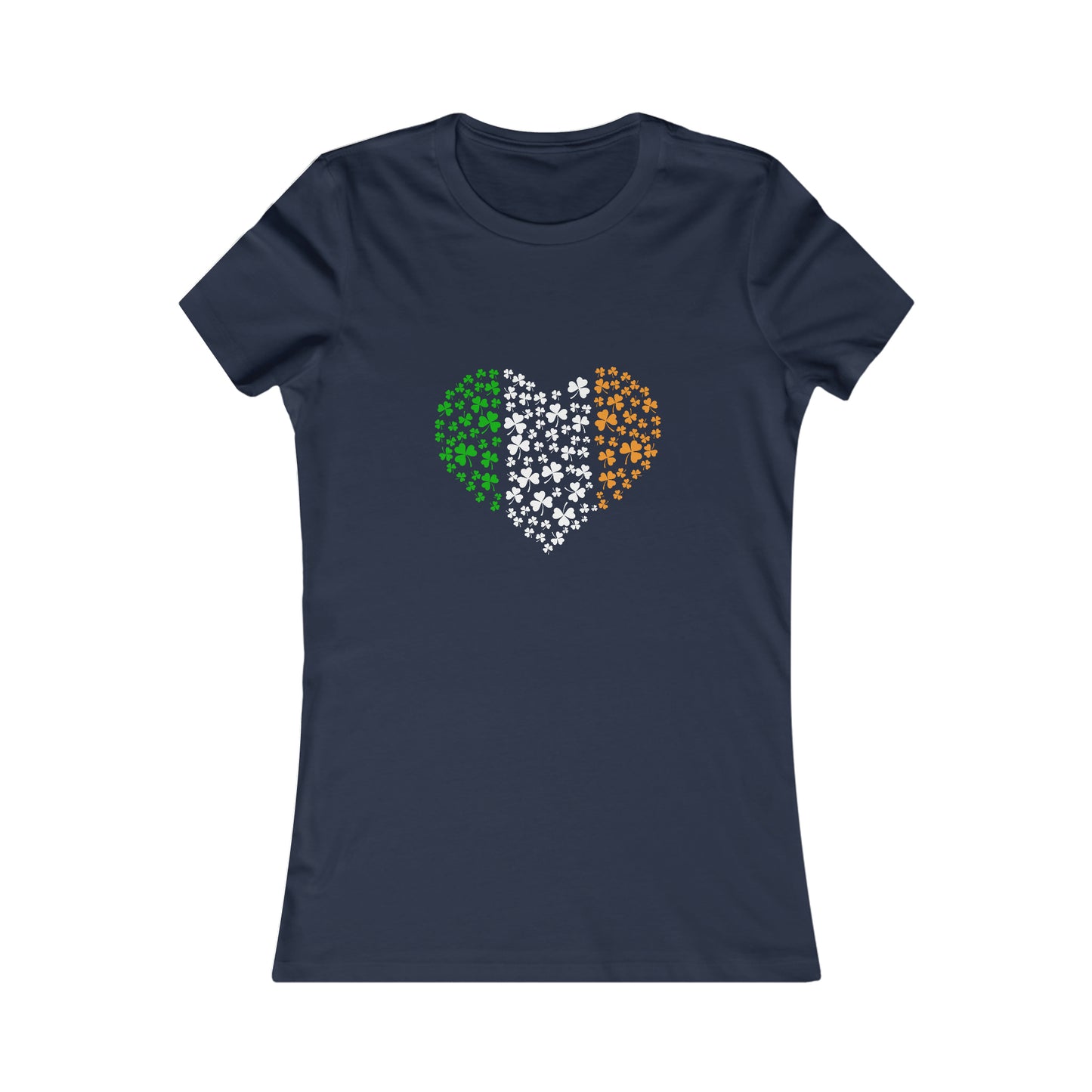 Irish Flag Hearts Women's Cotton Tee