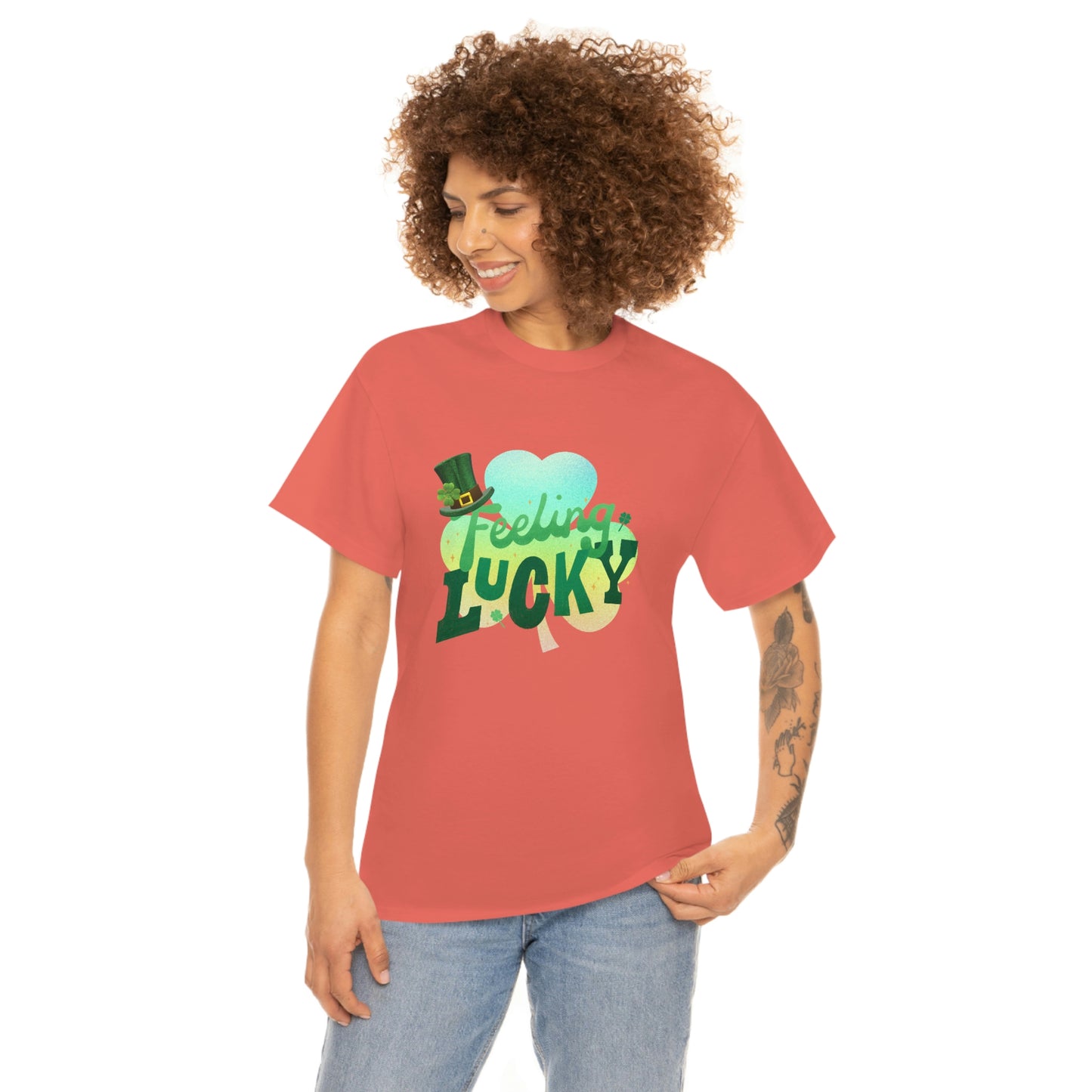 Feeling Lucky Unisex Cotton T-shirt