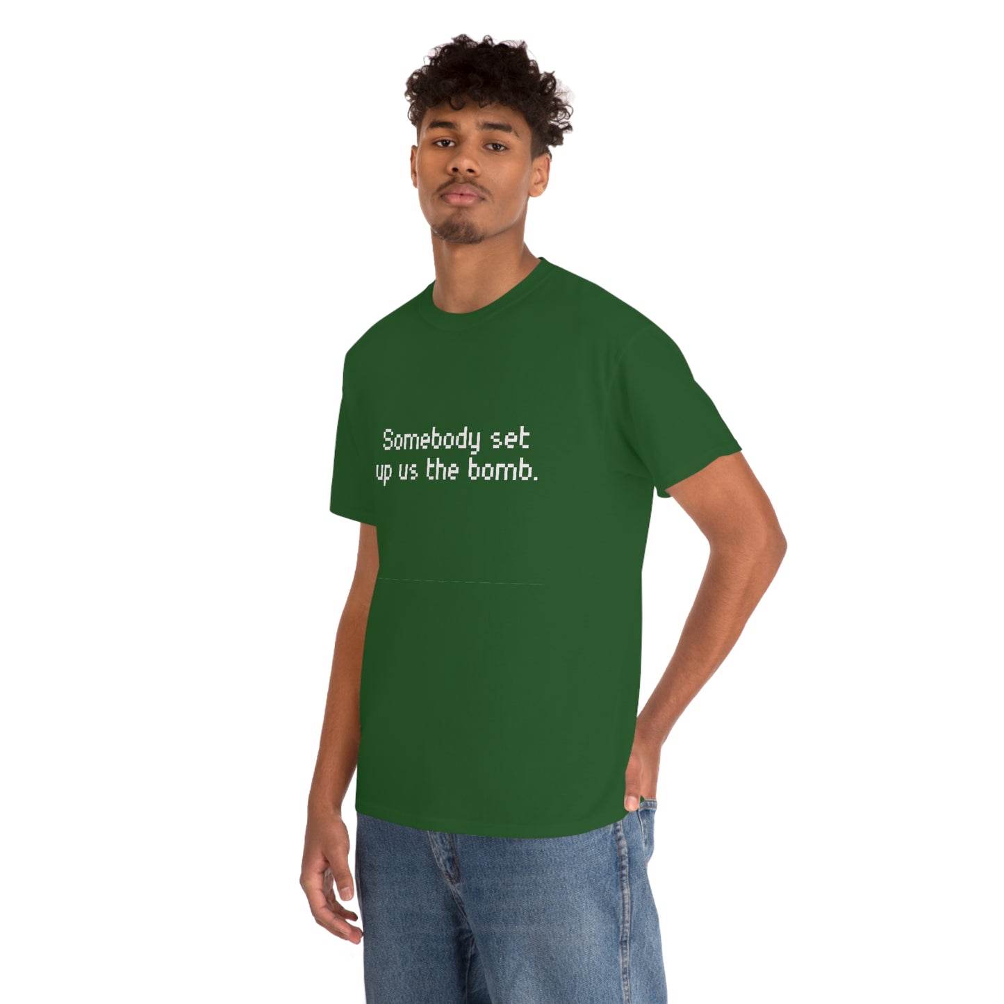 Set Up Us the Bomb Unisex Cotton T-shirt