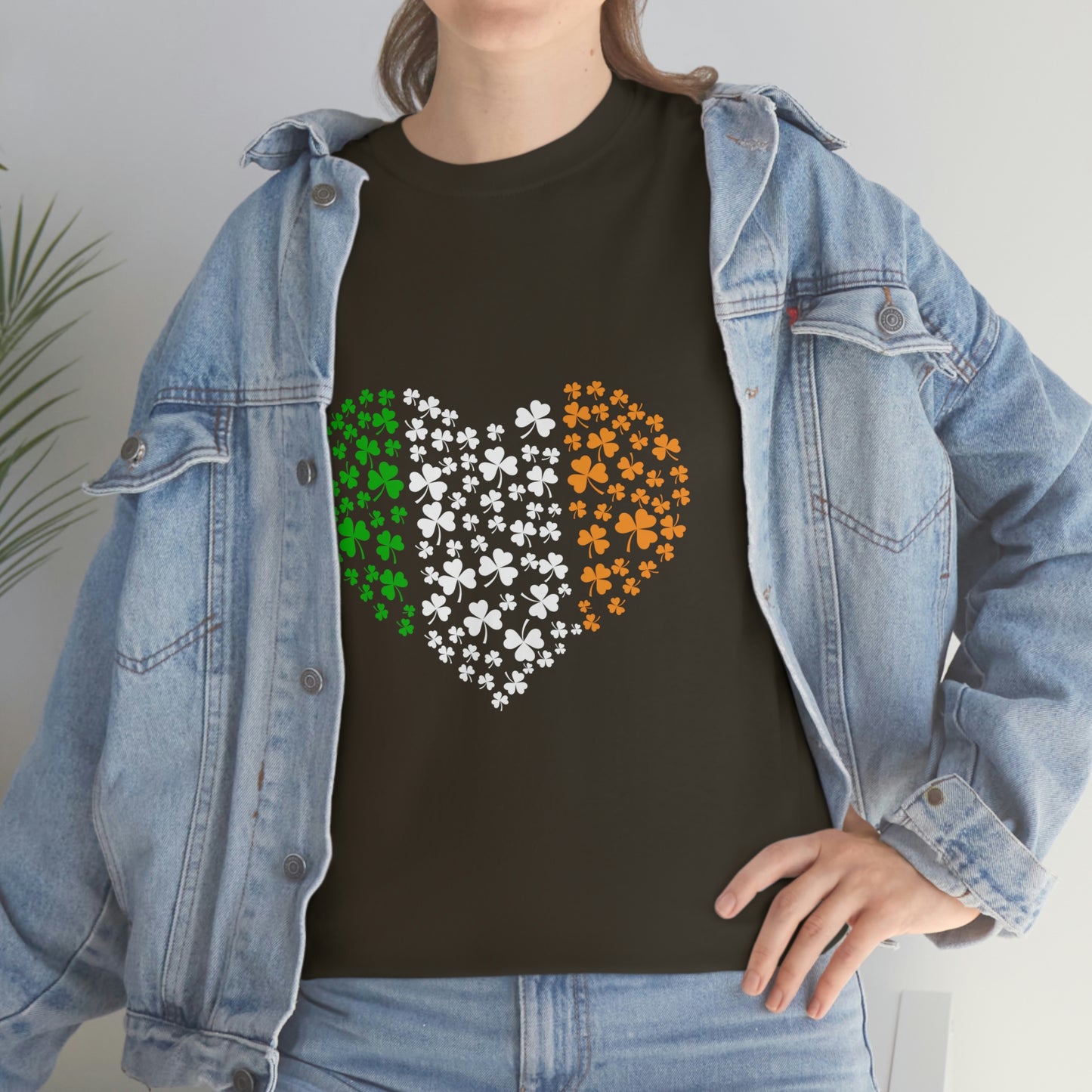 Irish Flag Hearts Unisex Cotton T-shirt