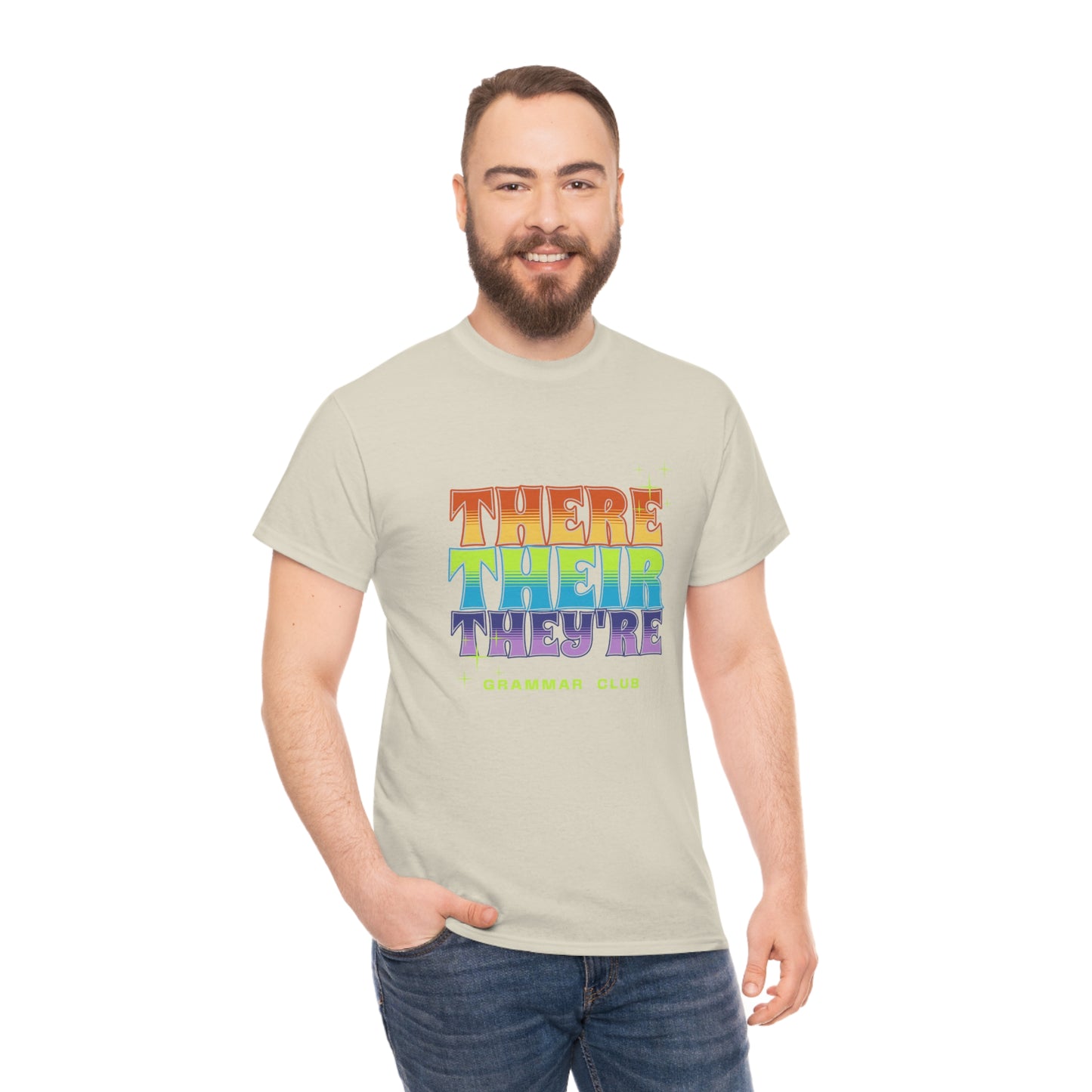 There Their They're Grammar Club Unisex Cotton T-shirt