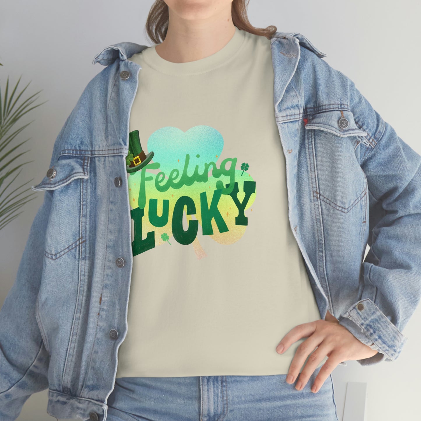 Feeling Lucky Unisex Cotton T-shirt