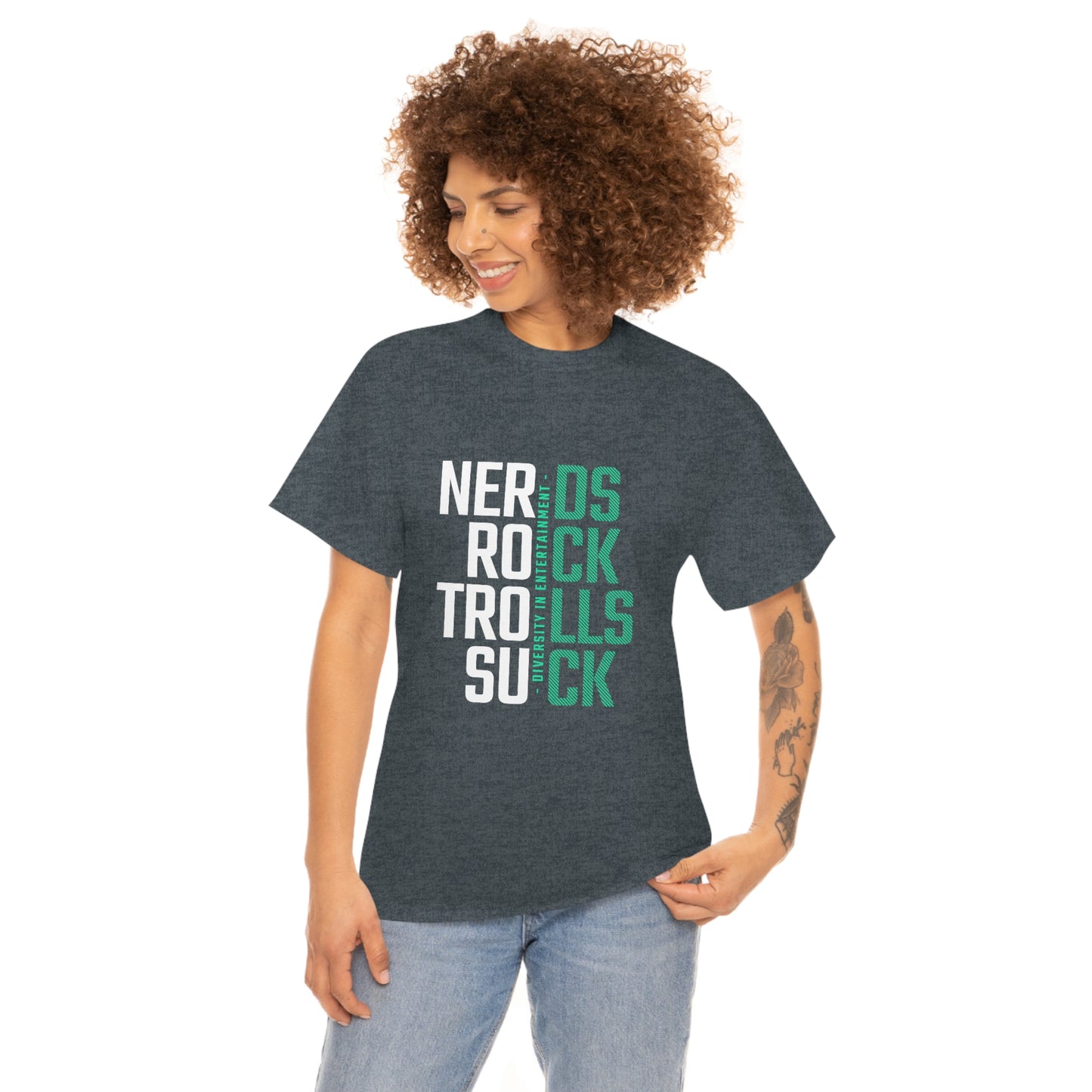Nerds Rock Troll Suck Unisex Cotton T-shirt