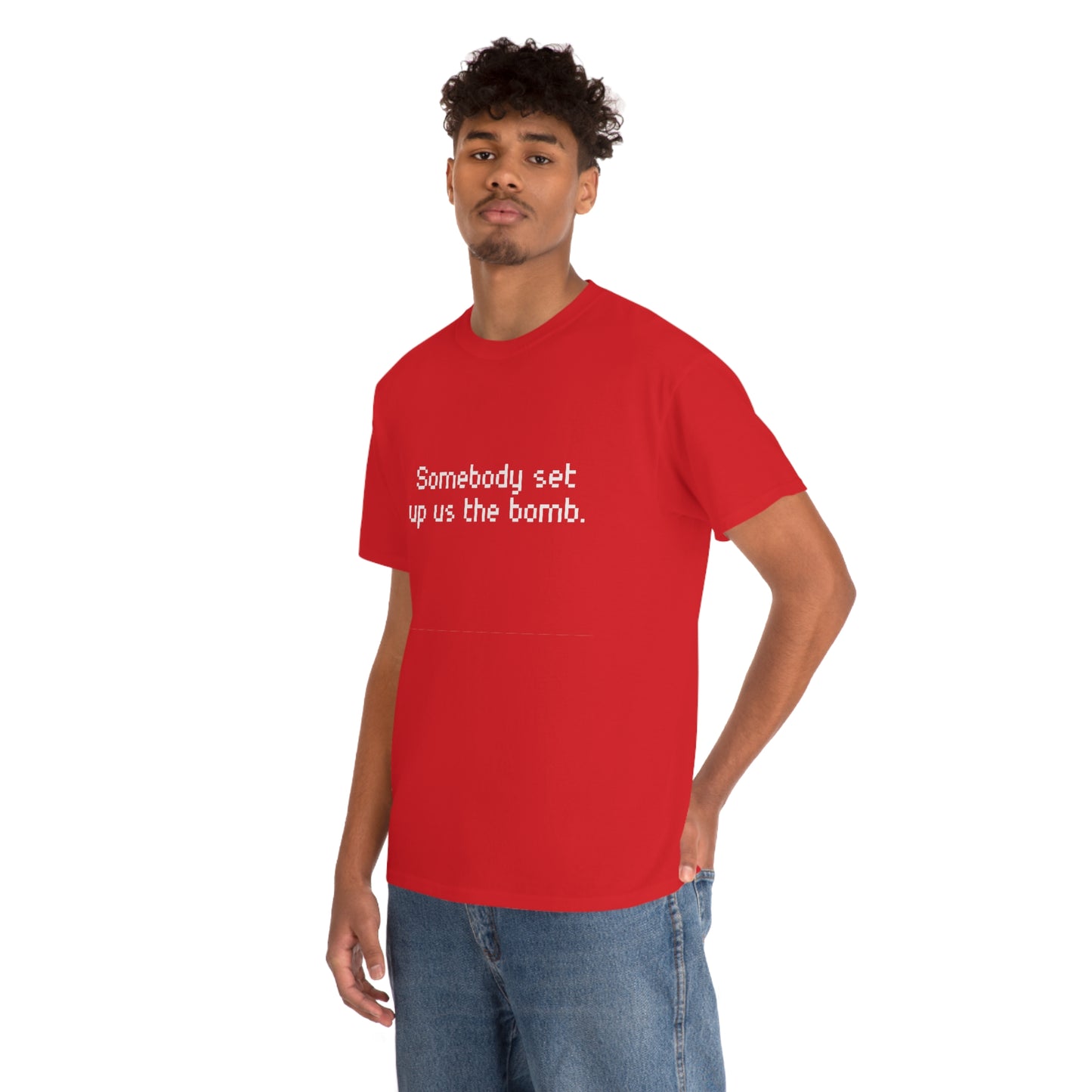 Set Up Us the Bomb Unisex Cotton T-shirt