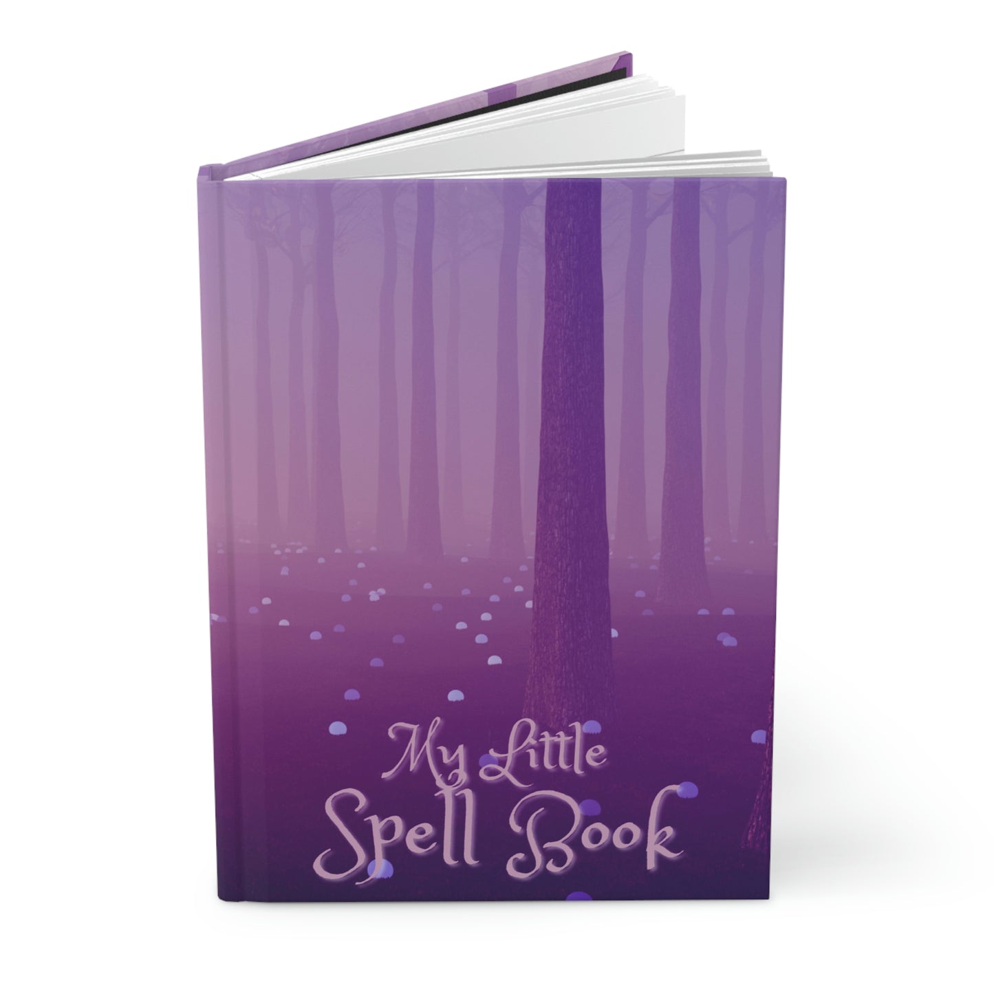 Purple Spell Book Hardcover Journal Matte