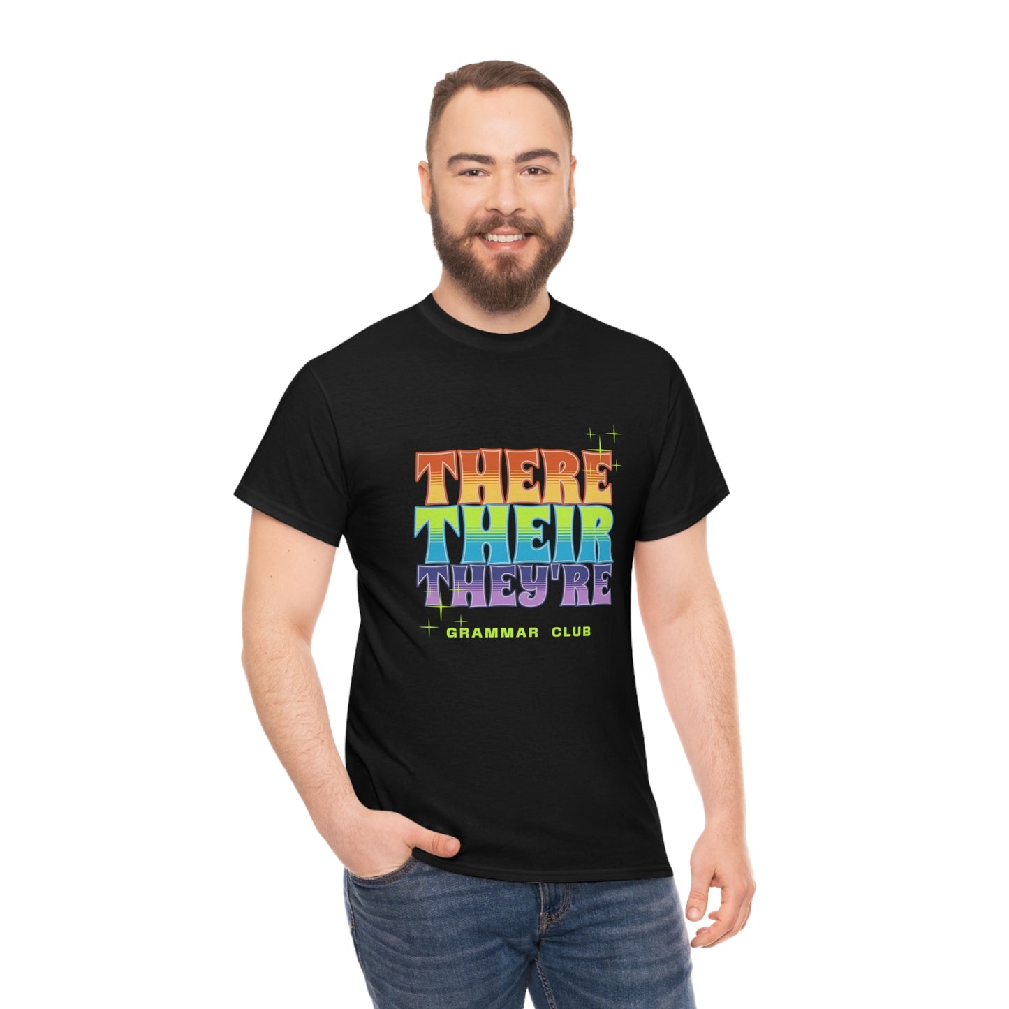 There Their They're Grammar Club Unisex Cotton T-shirt